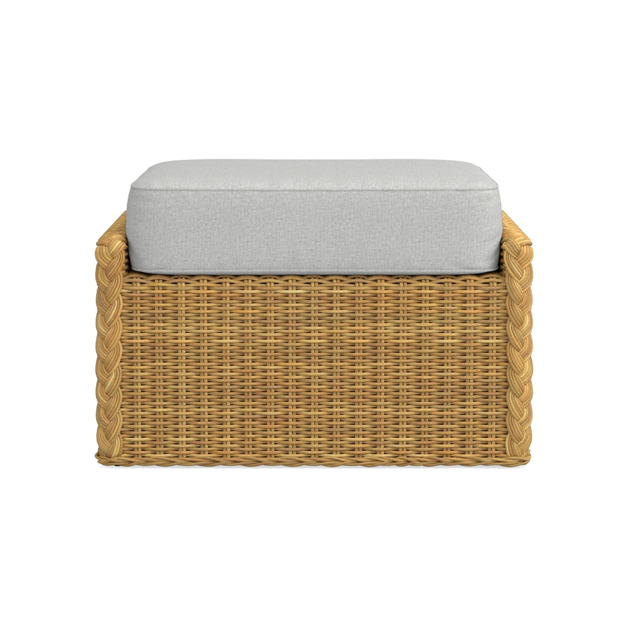 AERIN East Hampton Outdoor Coffee Table Ottoman Cushions