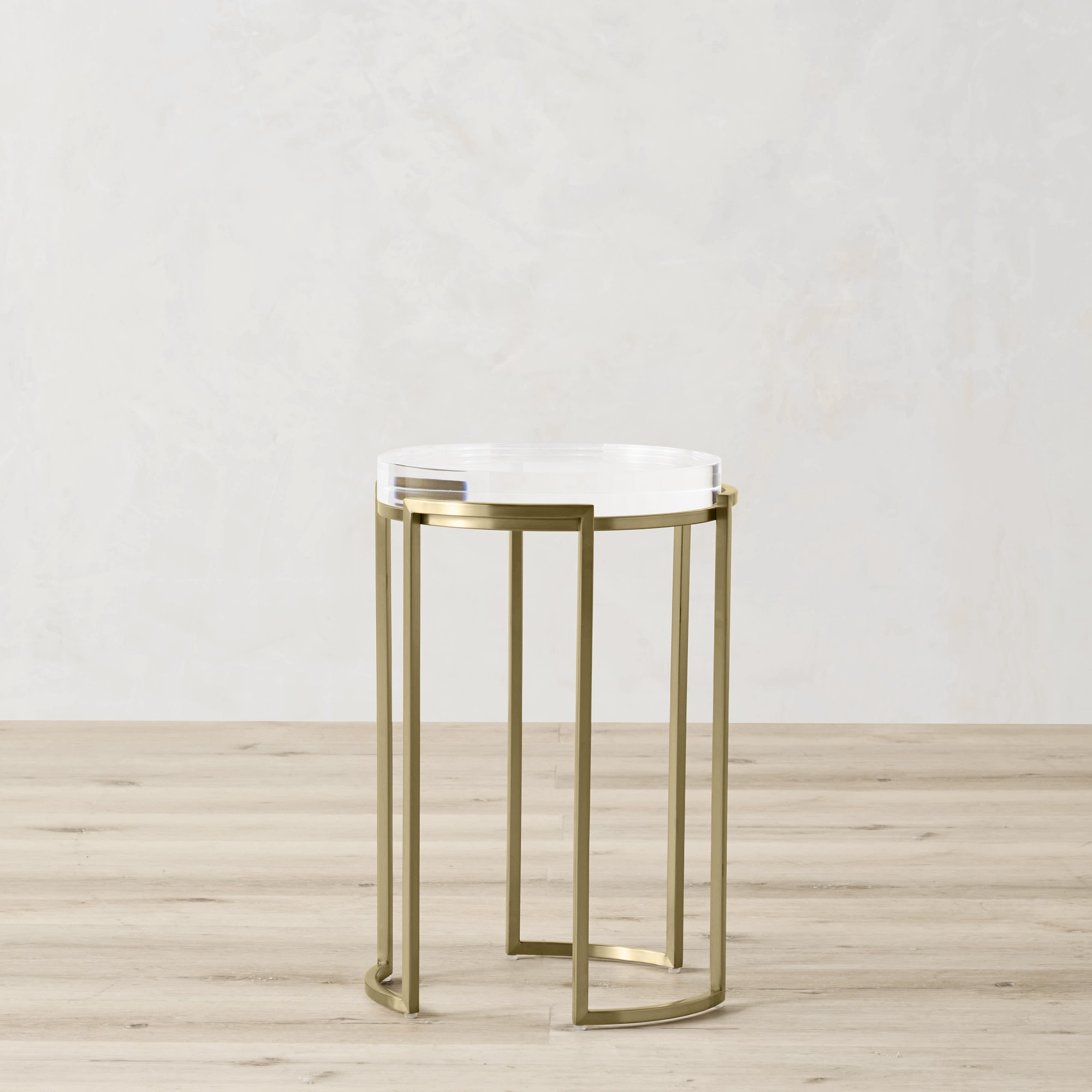 Lago Accent Table, Antique Brass (14