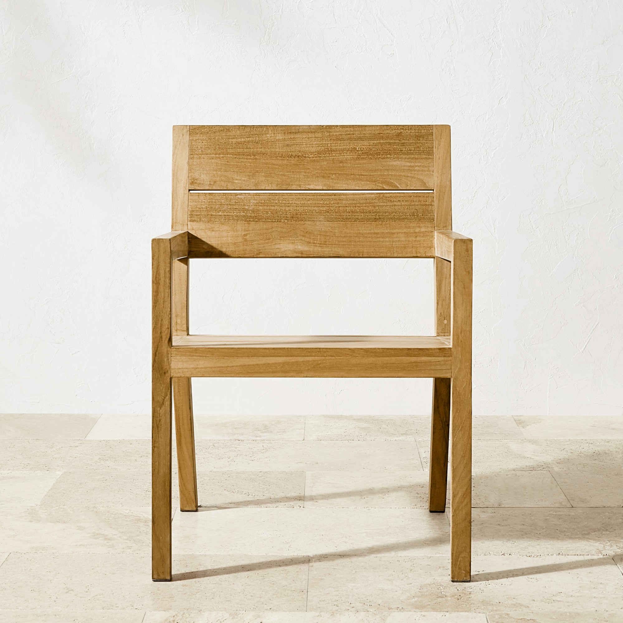 Larnaca Outdoor Natural Teak Dining Armchair