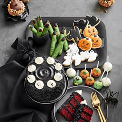 Ghostly Halloween Four- Layer Red Velvet Cake, Serves 8-10