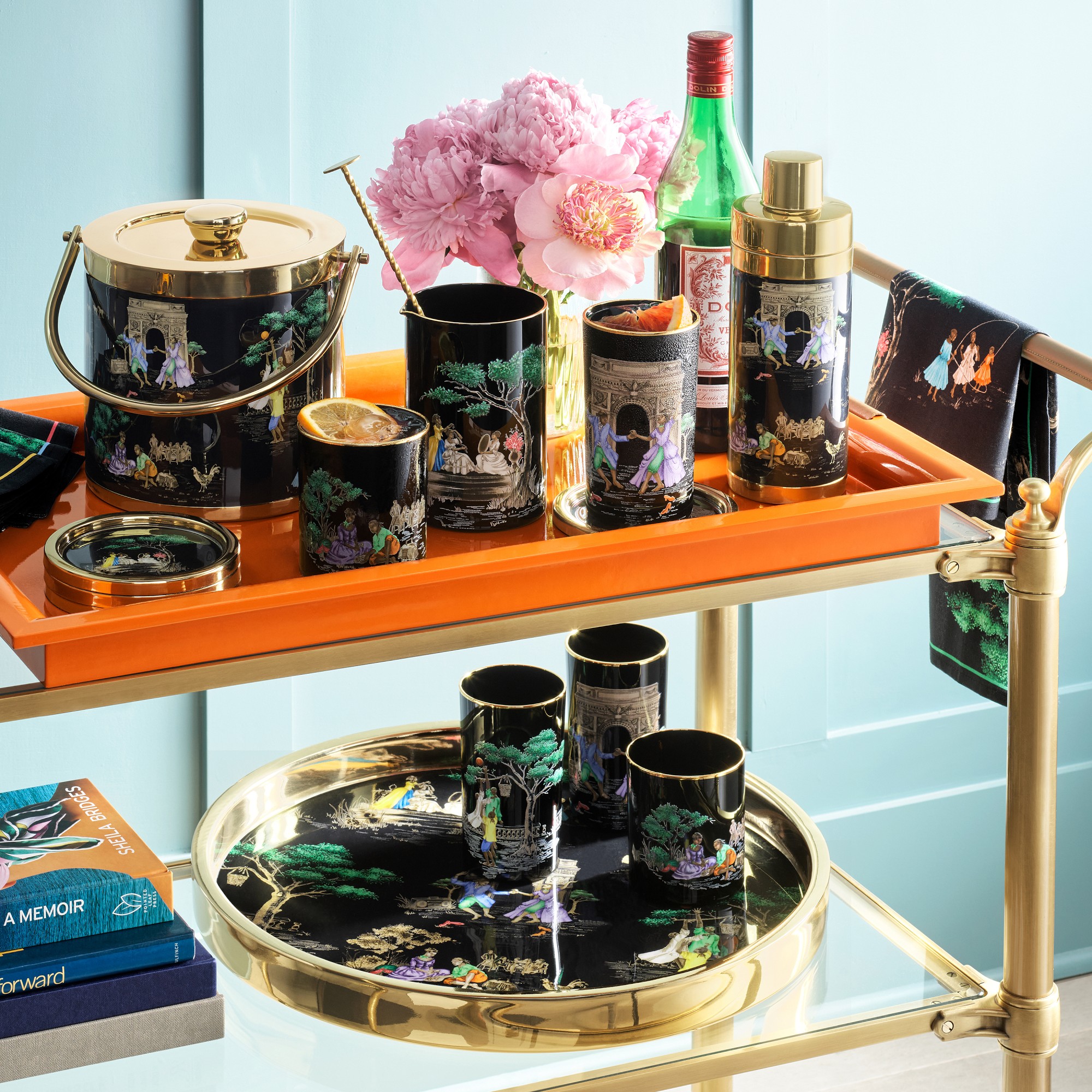 Sheila Bridges x Williams Sonoma Harlem Toile Cocktail Shaker