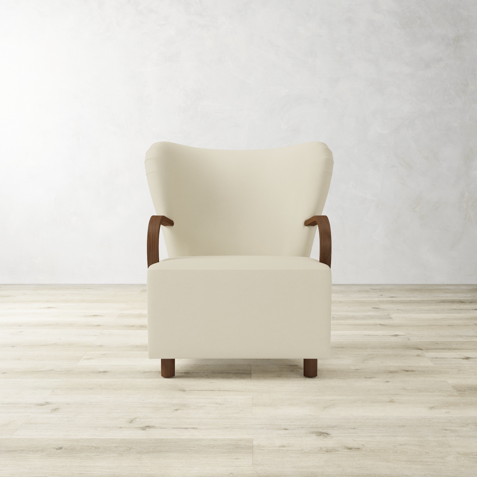 Corban Bentwood Upholstered Occasional Chair