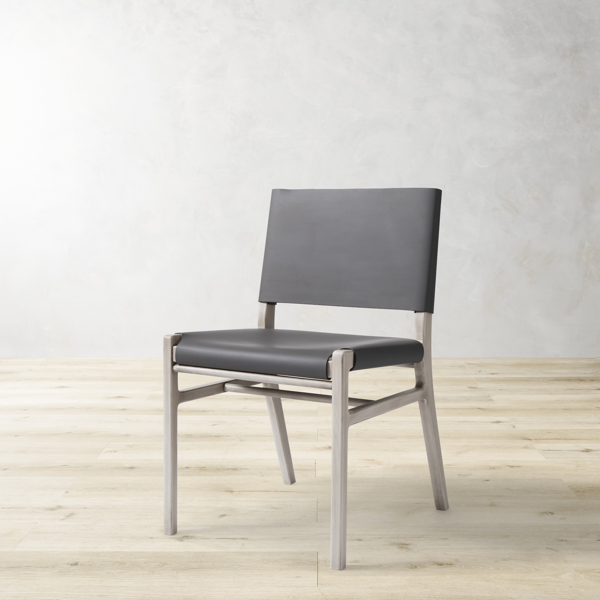 Stratton Leather Slung Side Chair