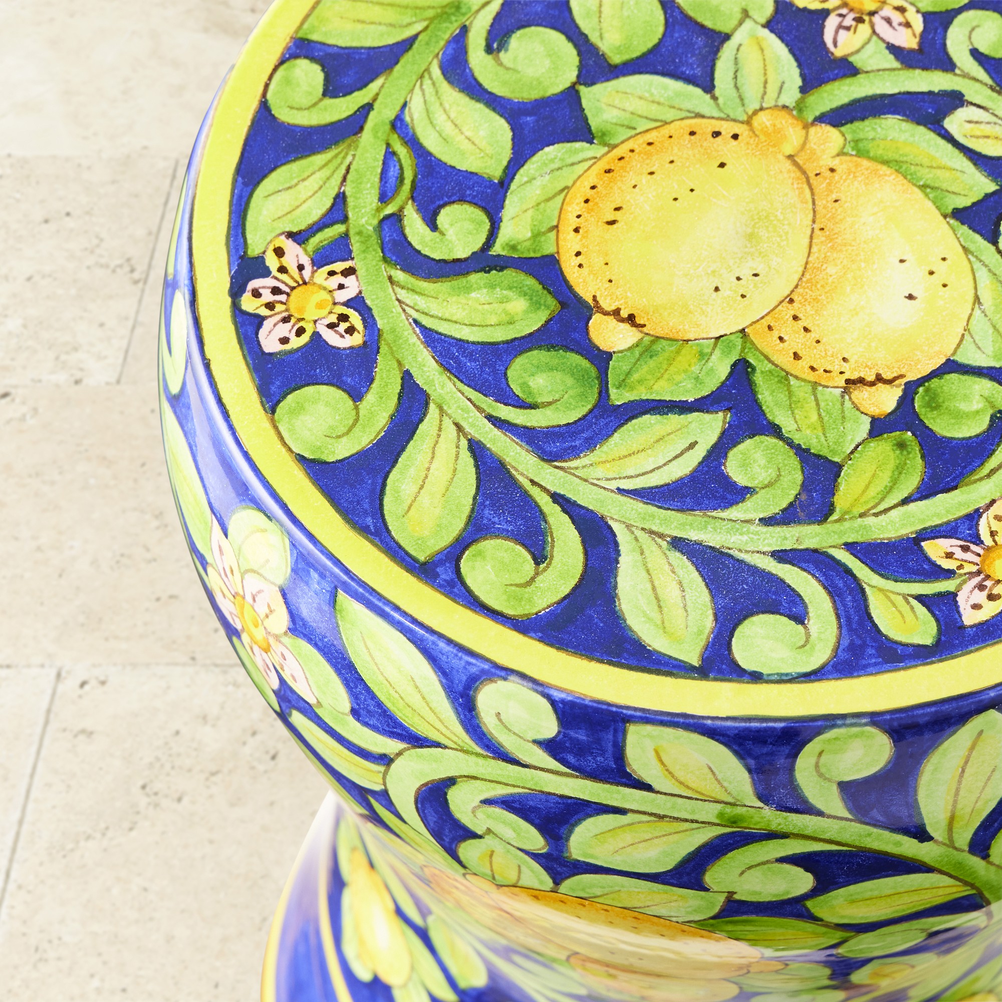 Ceramic Lemon Accent Table (13