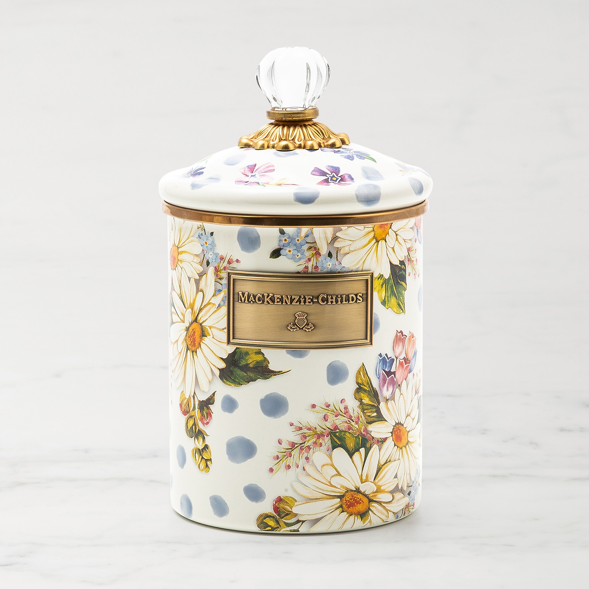 Mackenzie-Childs Wildflowers Enamel Canister