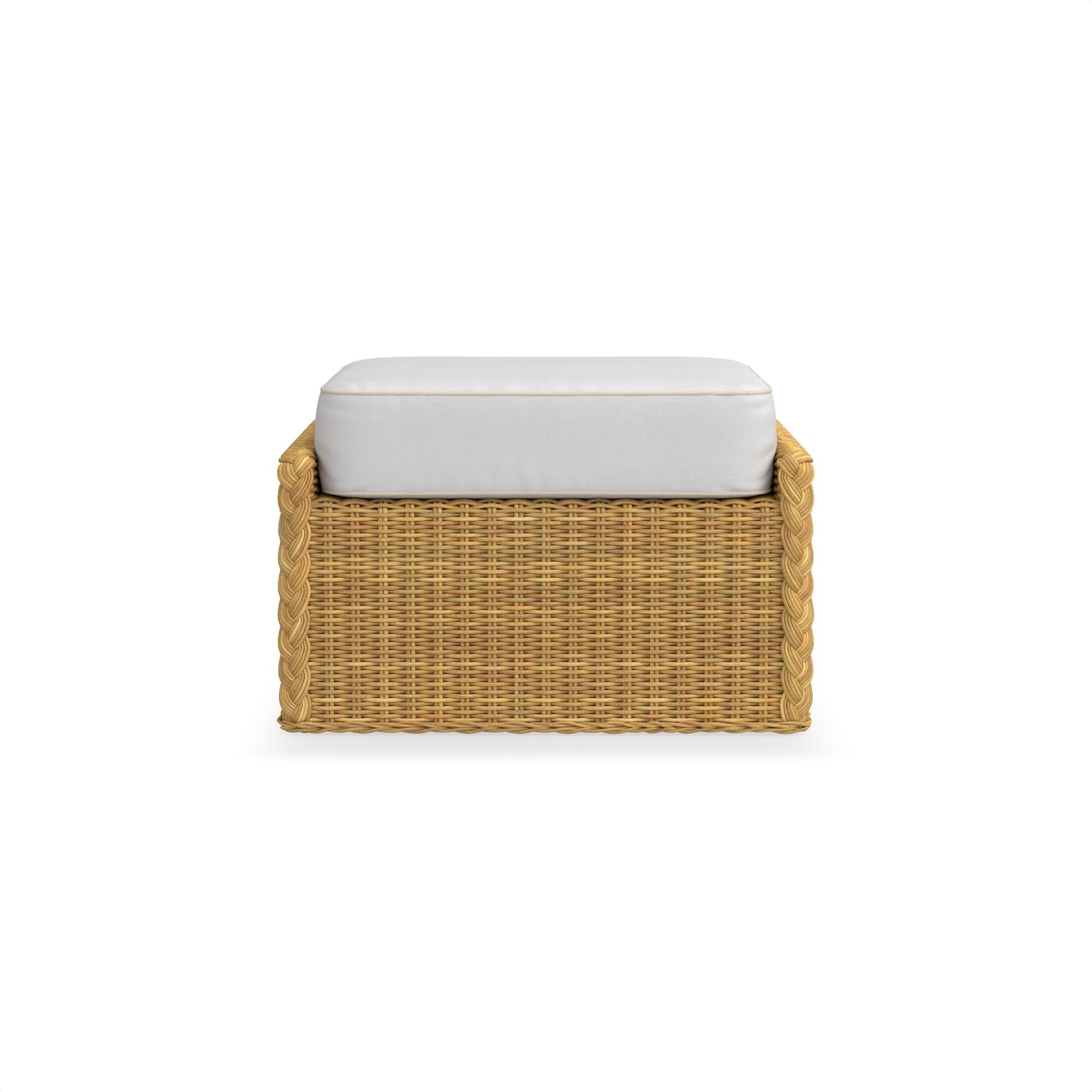 AERIN East Hampton Outdoor Coffee Table Ottoman Cushions
