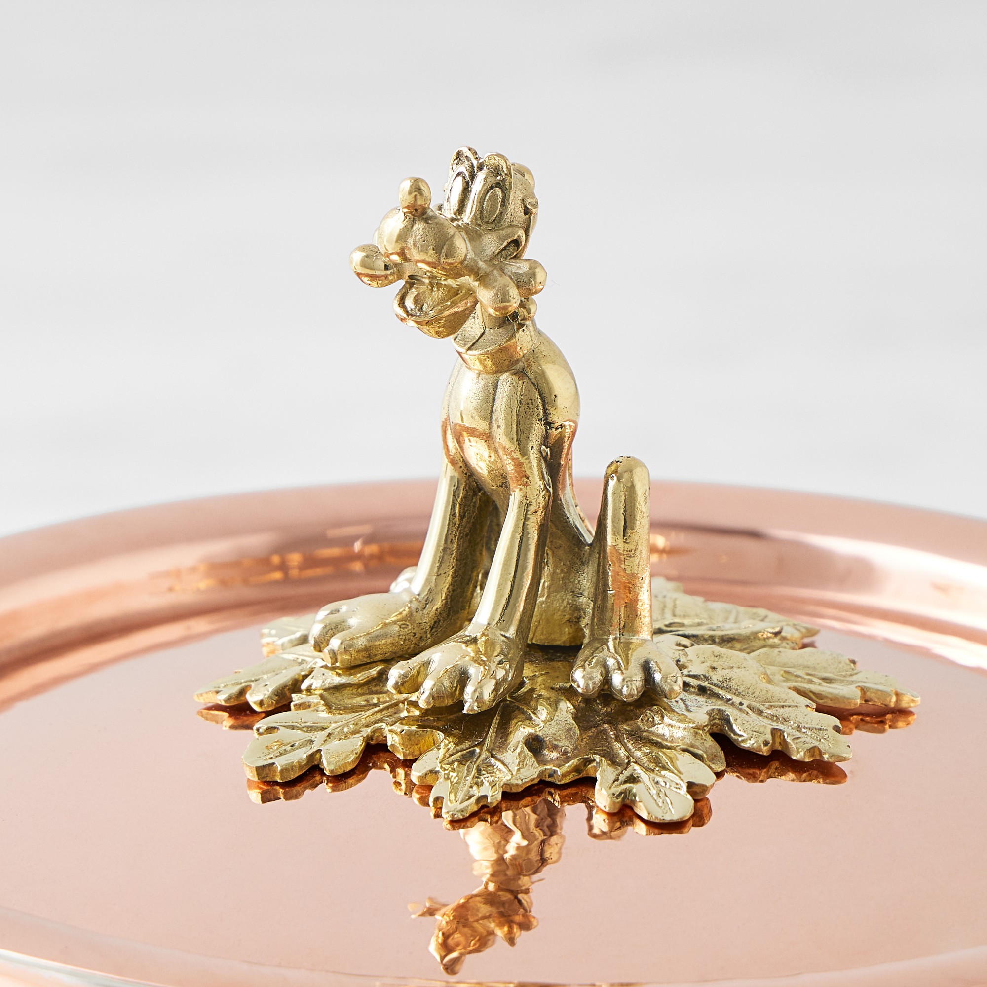 Ruffoni Historia Disney© Hammered Copper Saucepan with Pluto Knob, 2 1/2-Qt.