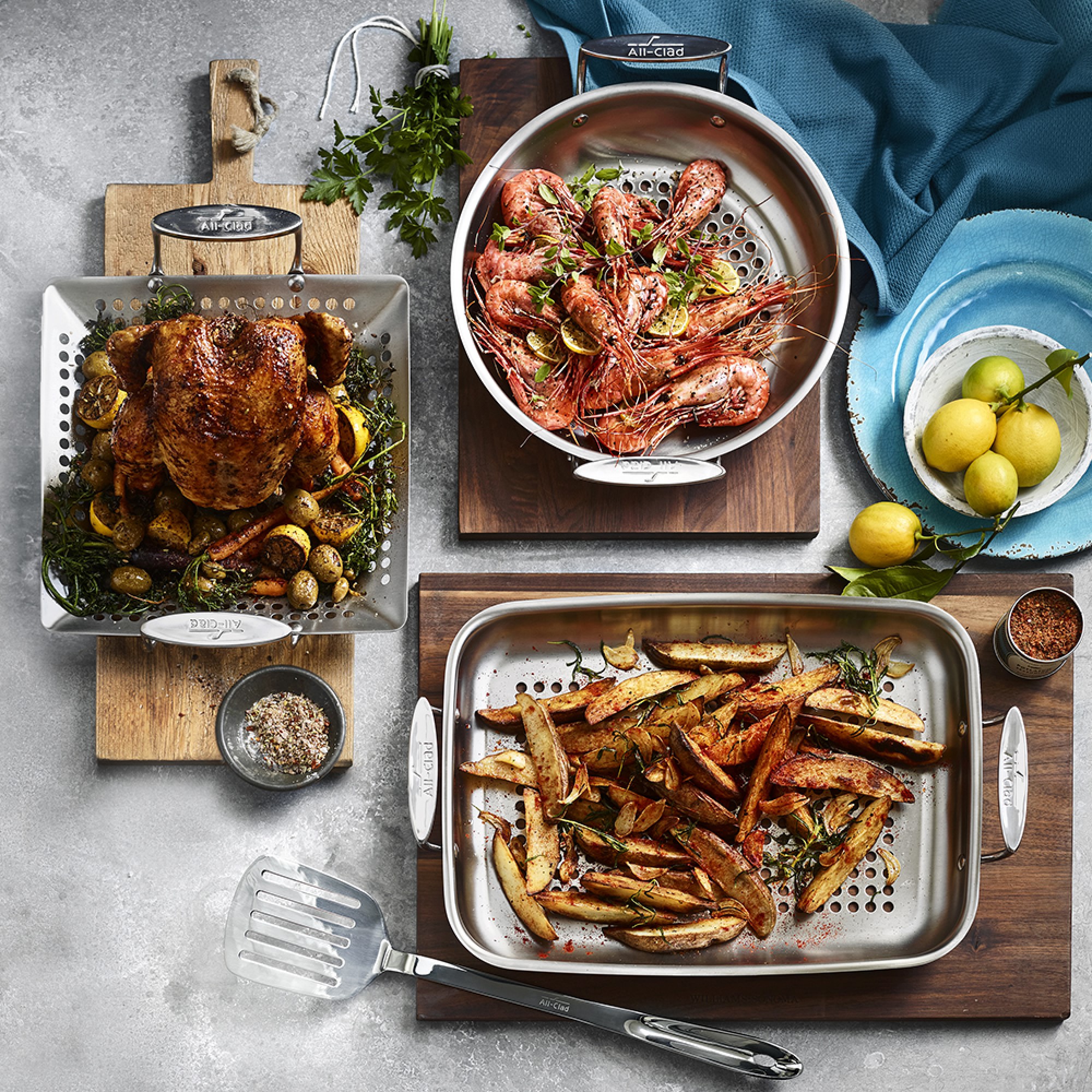 All-Clad Stainless-Steel Outdoor Fry Pan