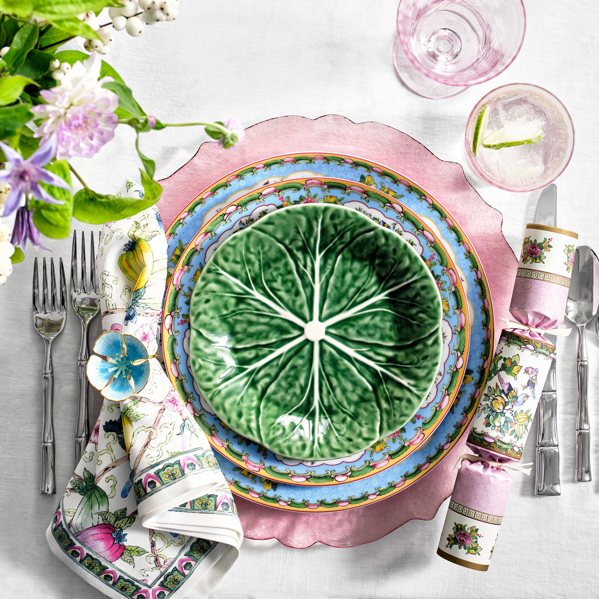 Famille Rose Napkins, Set of 4