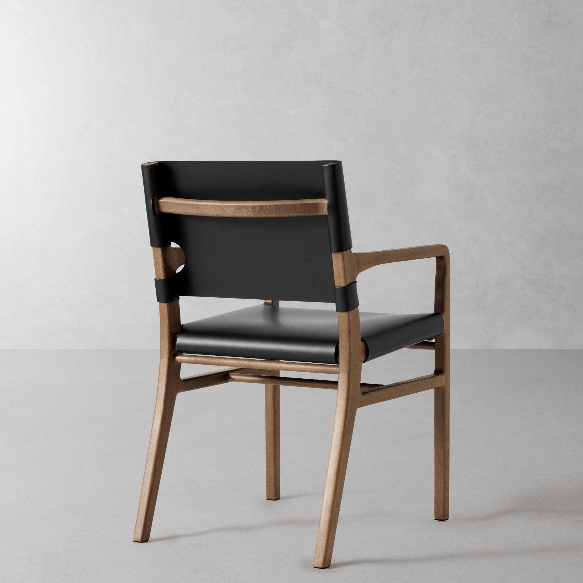 Stratton Leather Slung Armchair