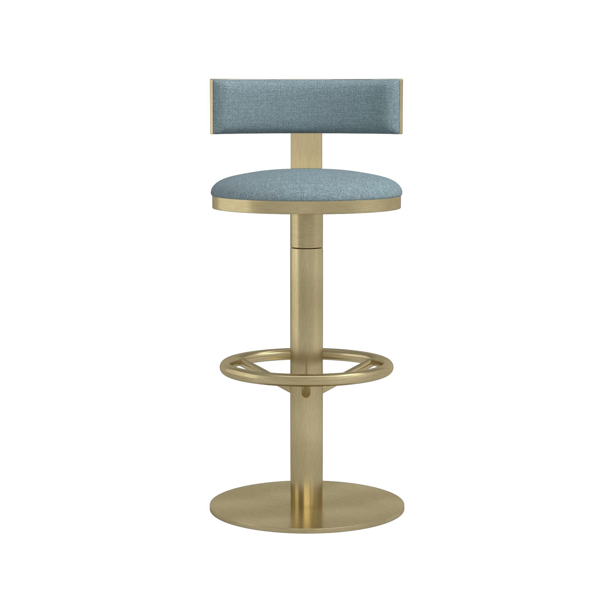 Larkin Upholstered Pedestal Counter & Bar Stool