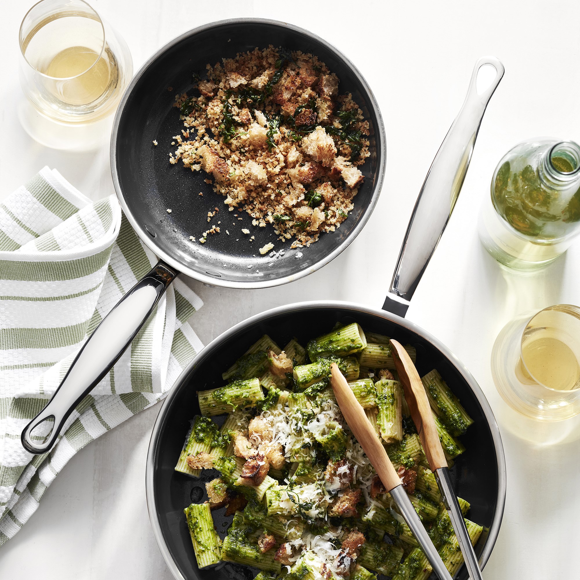 GreenPan™ Premiere Stainless-Steel Ceramic Nonstick Fry Pan Set