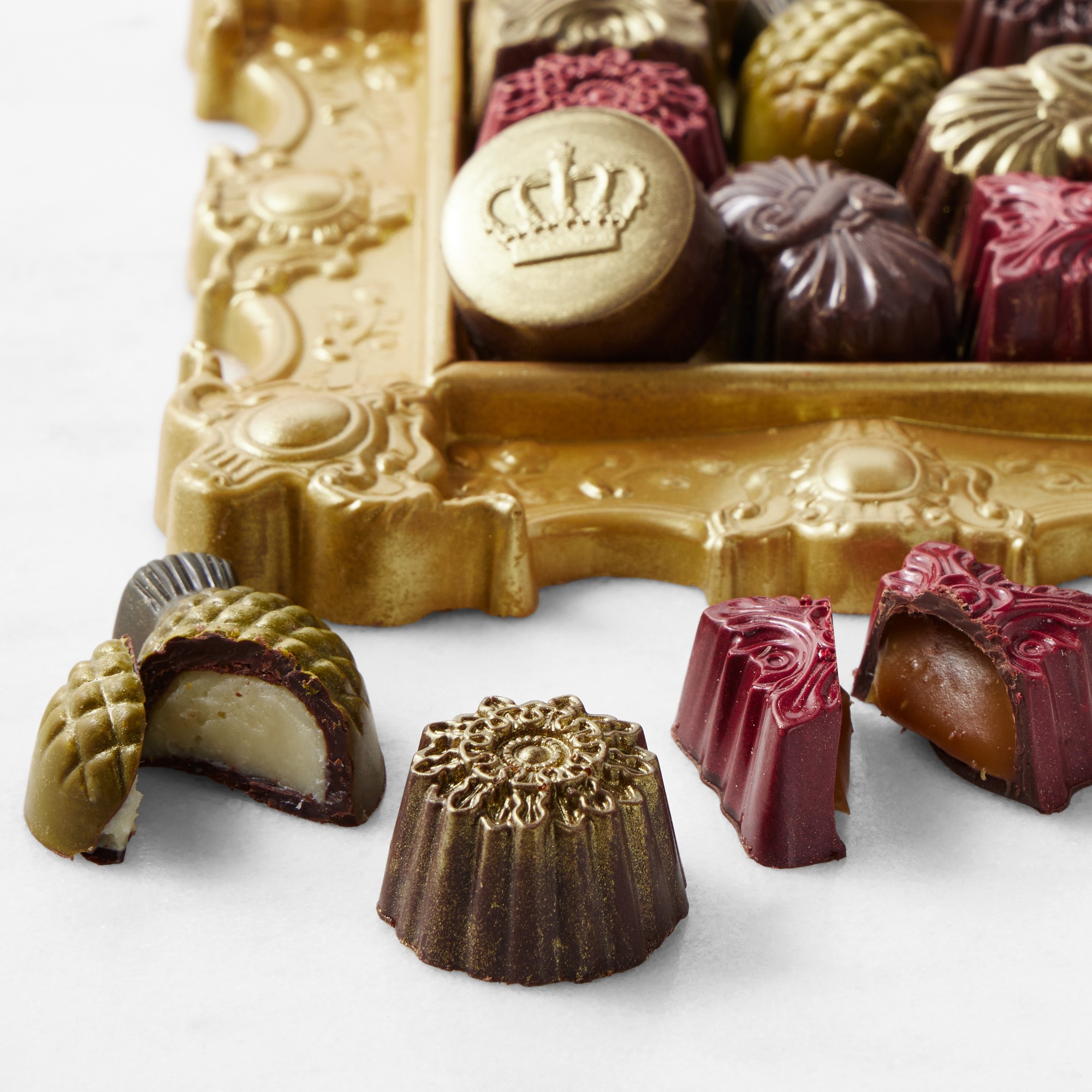 Bridgerton x Williams Sonoma Assorted Chocolate Truffles on Chocolate Tray, 11 Pieces