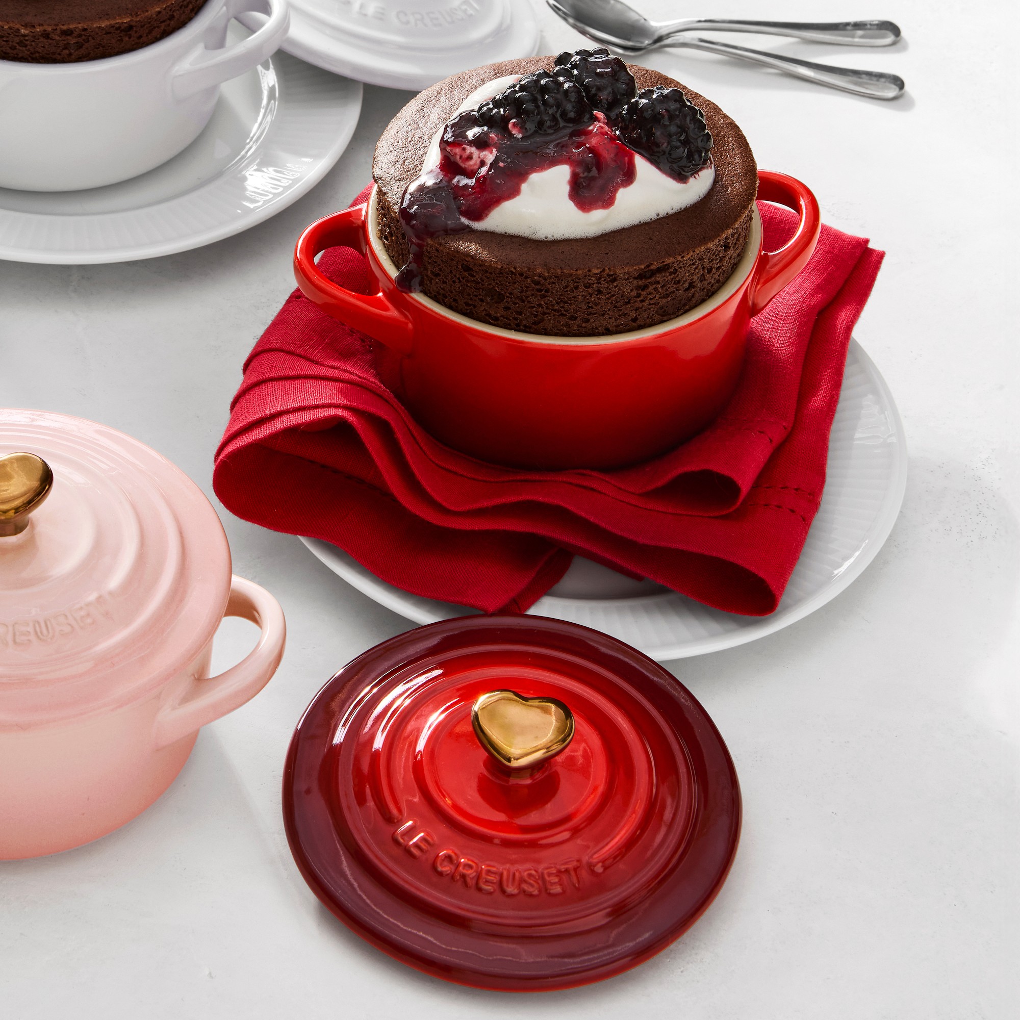 Le Creuset Mini Cocotte with Heart Knob, 8-Oz.