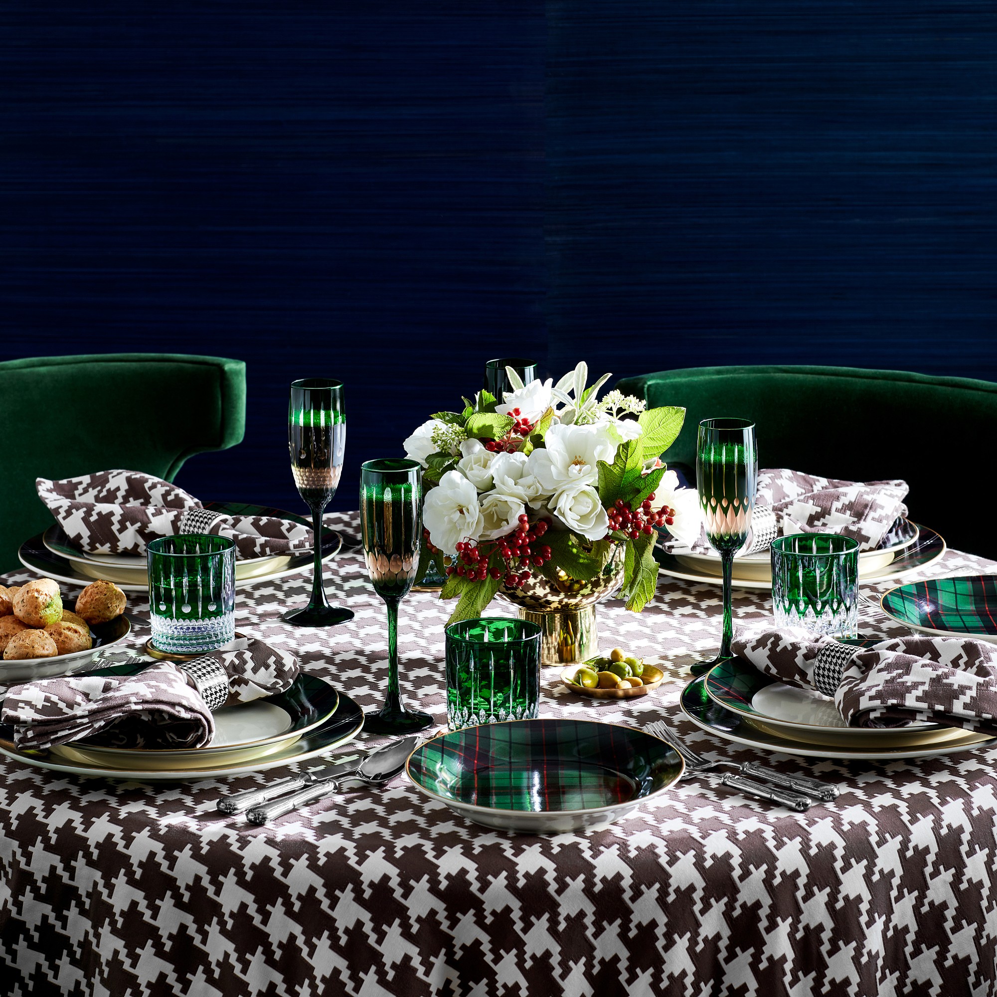 Houndstooth Napkins, Set of 4