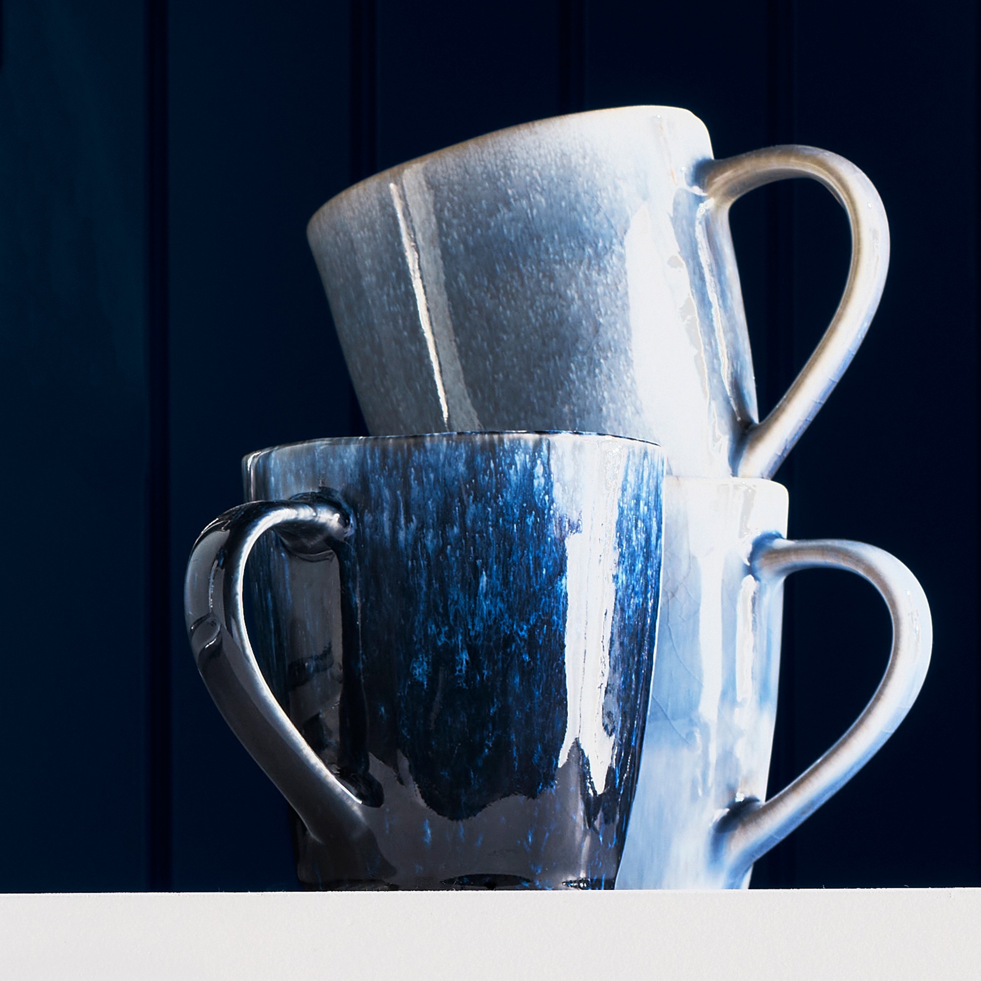 Cyprus Reactive Glaze Mugs