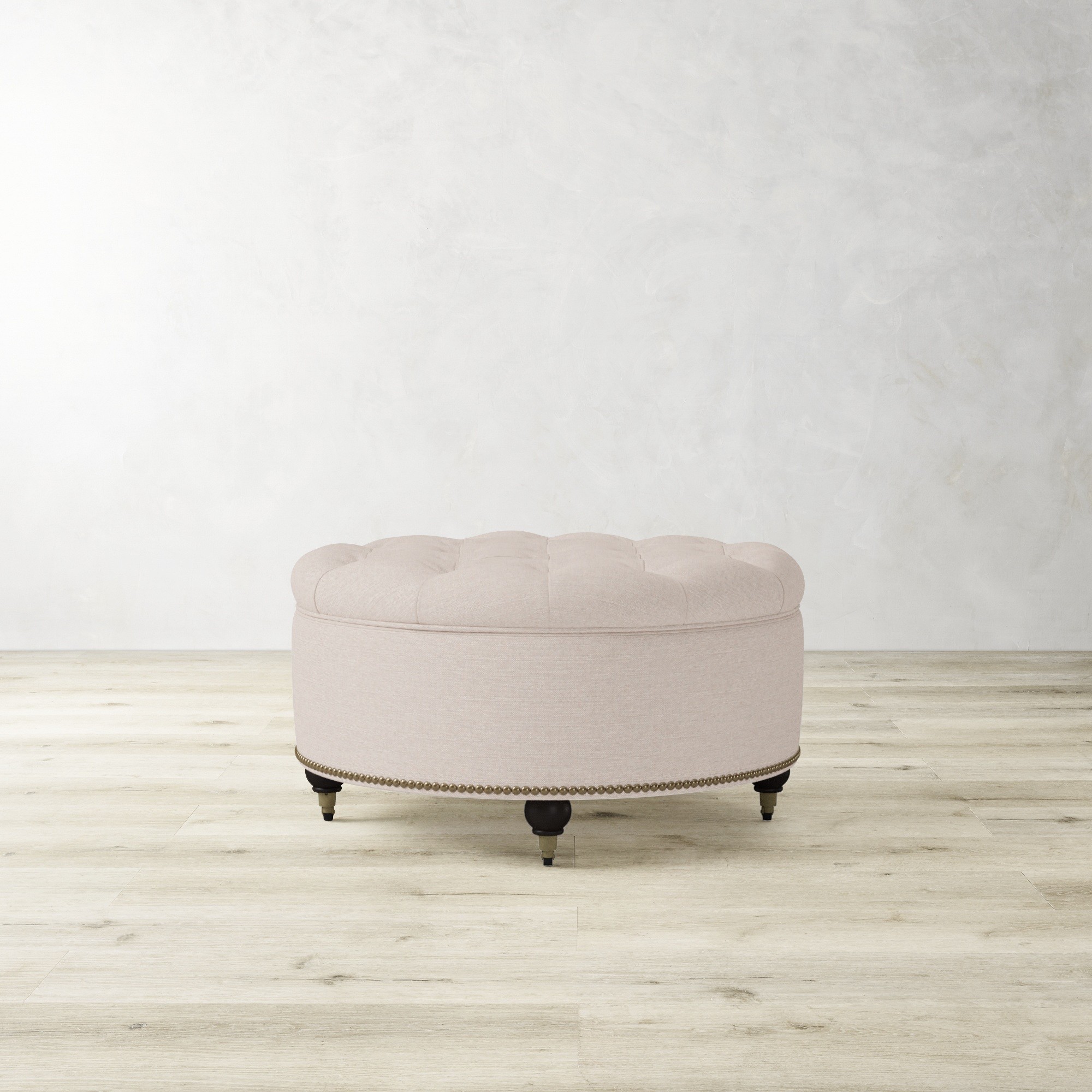 Soho Tufted Round Storage Ottoman (36