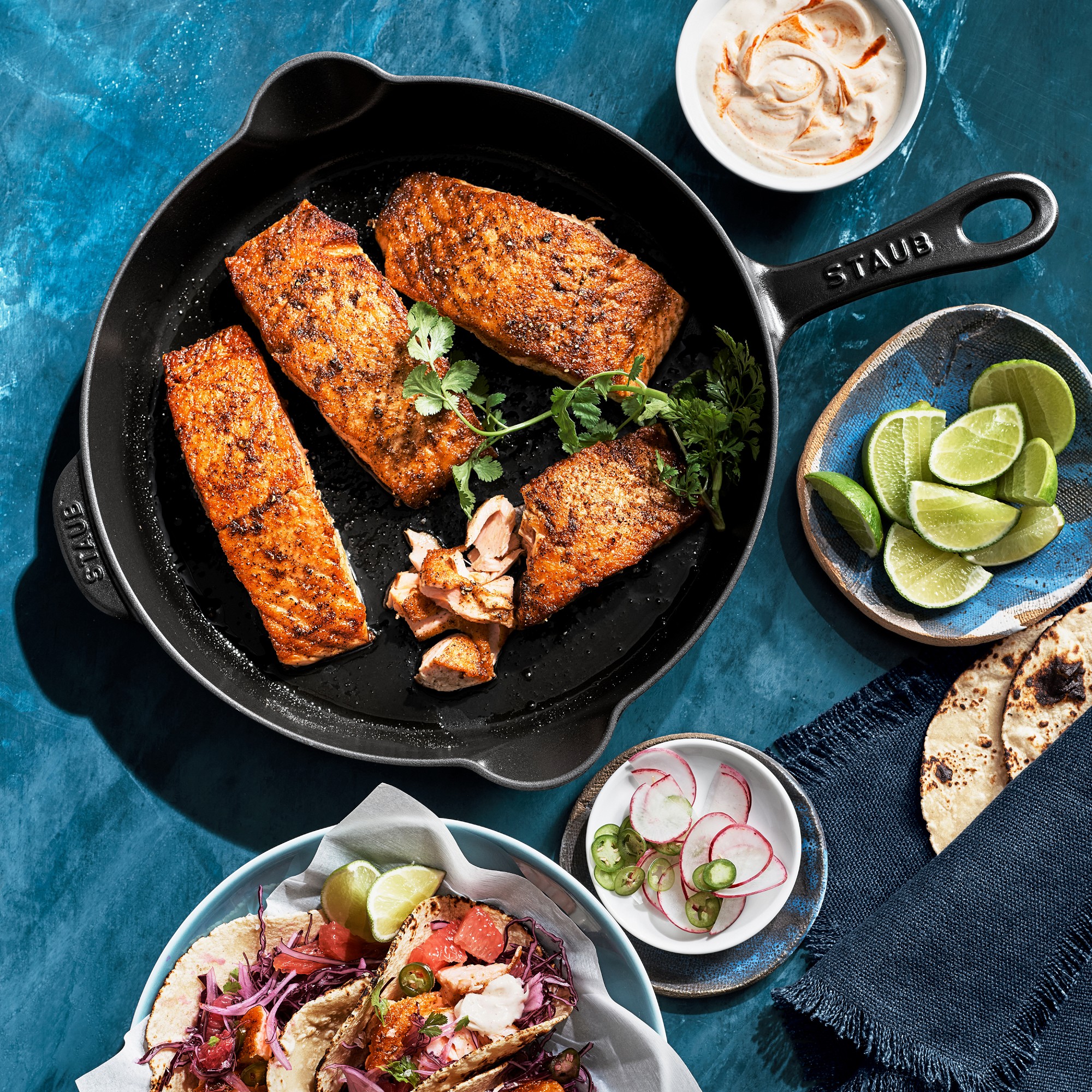 Staub Enameled Cast Iron Traditional Deep Skillet