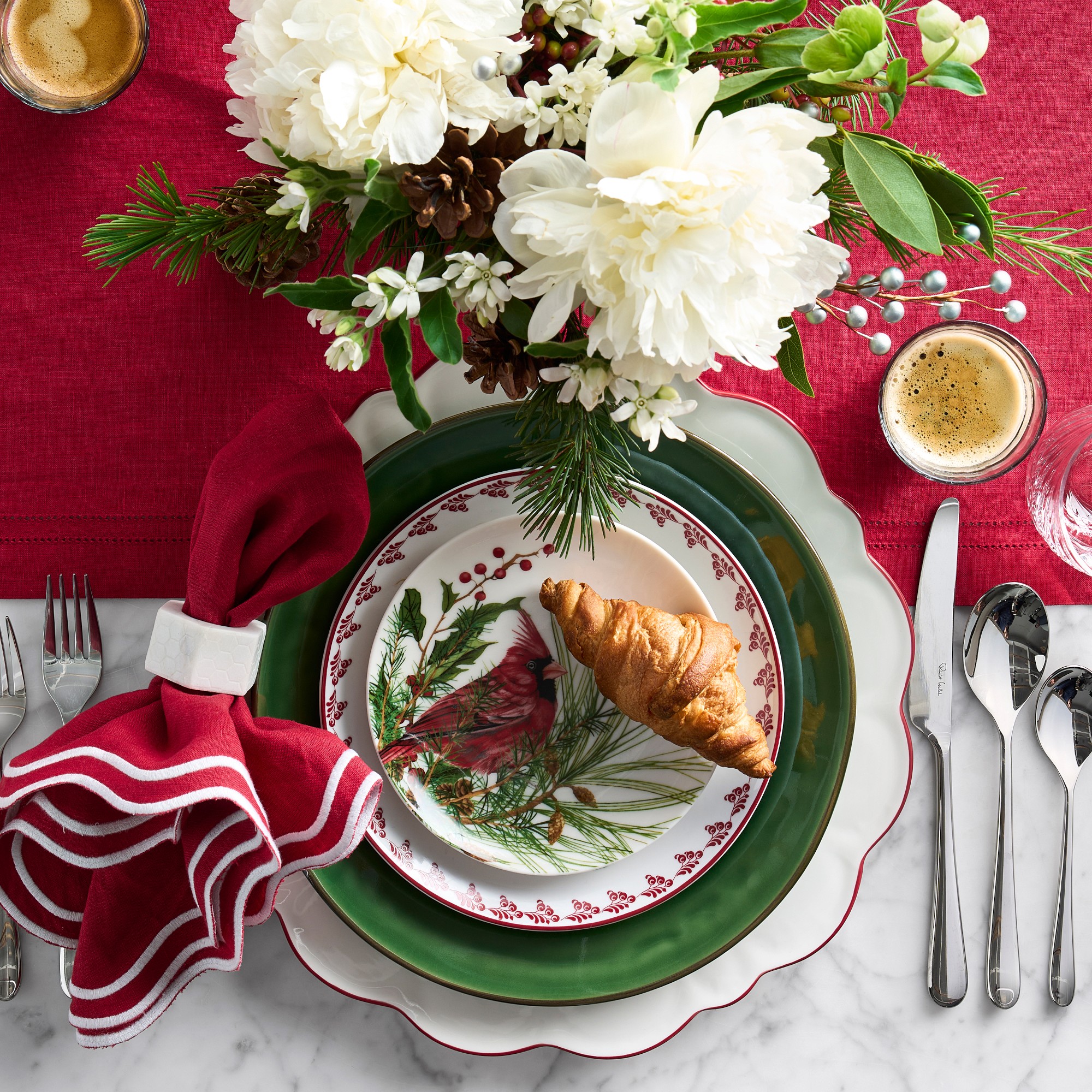 Linen Double Hemstitch Table Runner