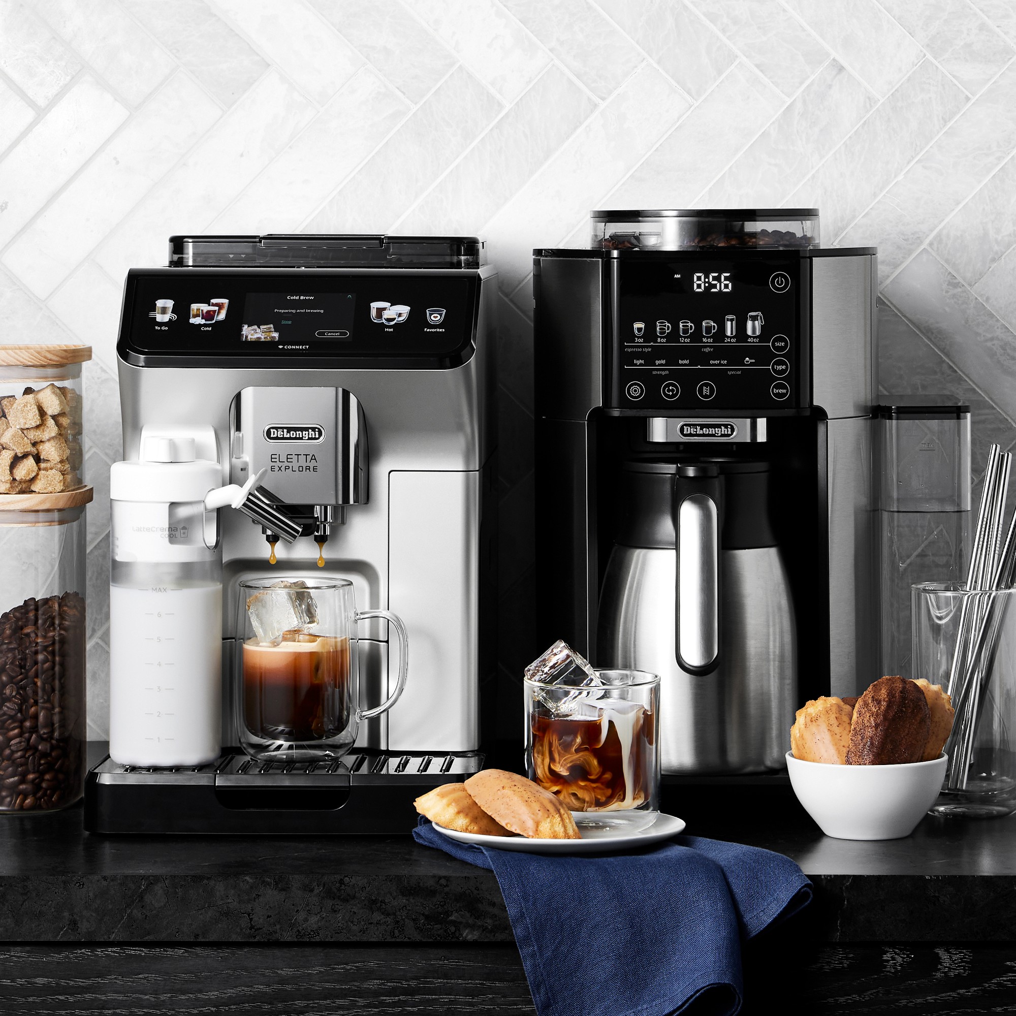 De'Longhi Eletta Explore Fully Automatic Espresso Machine with Cold Brew