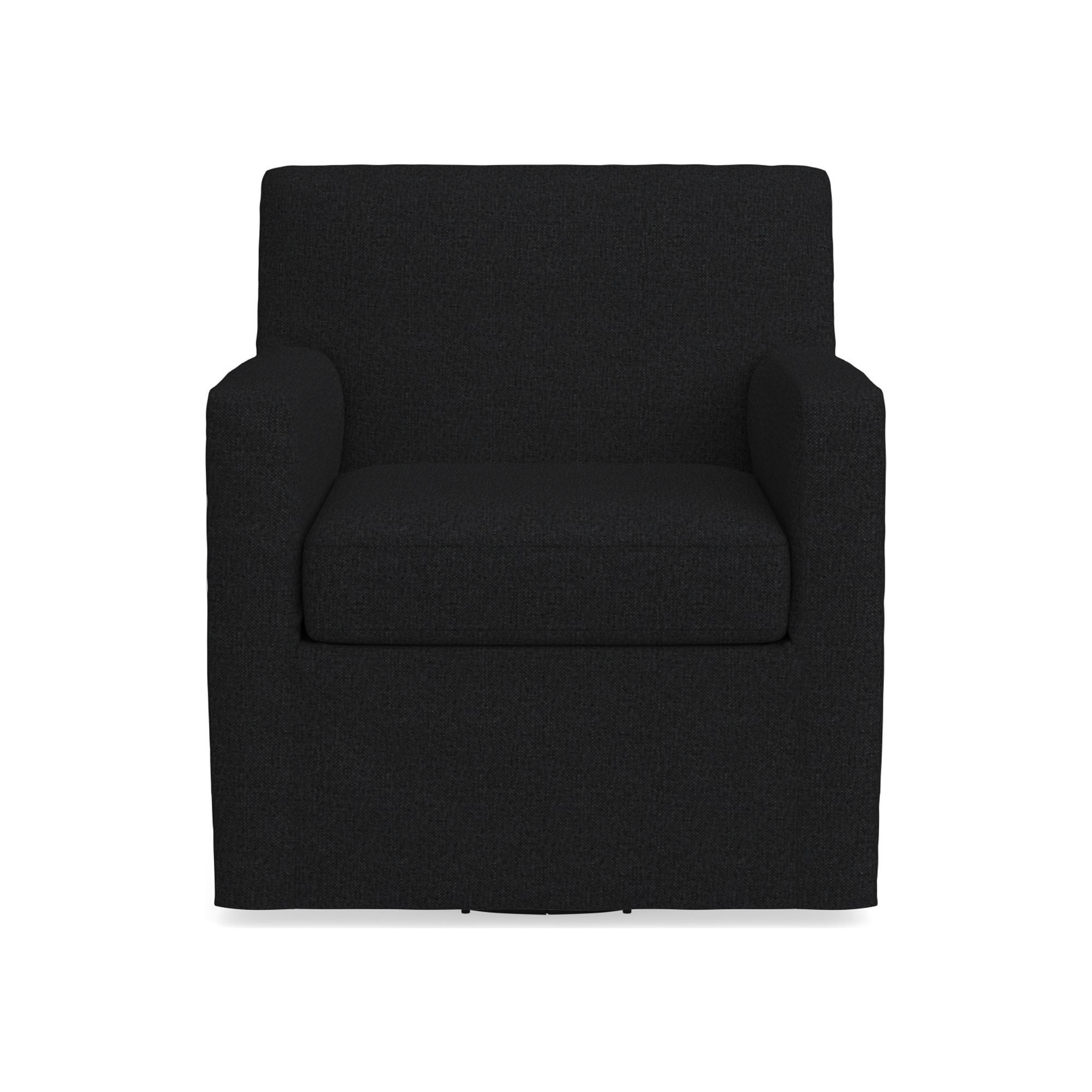 Brighton Slipcovered Swivel Armchair