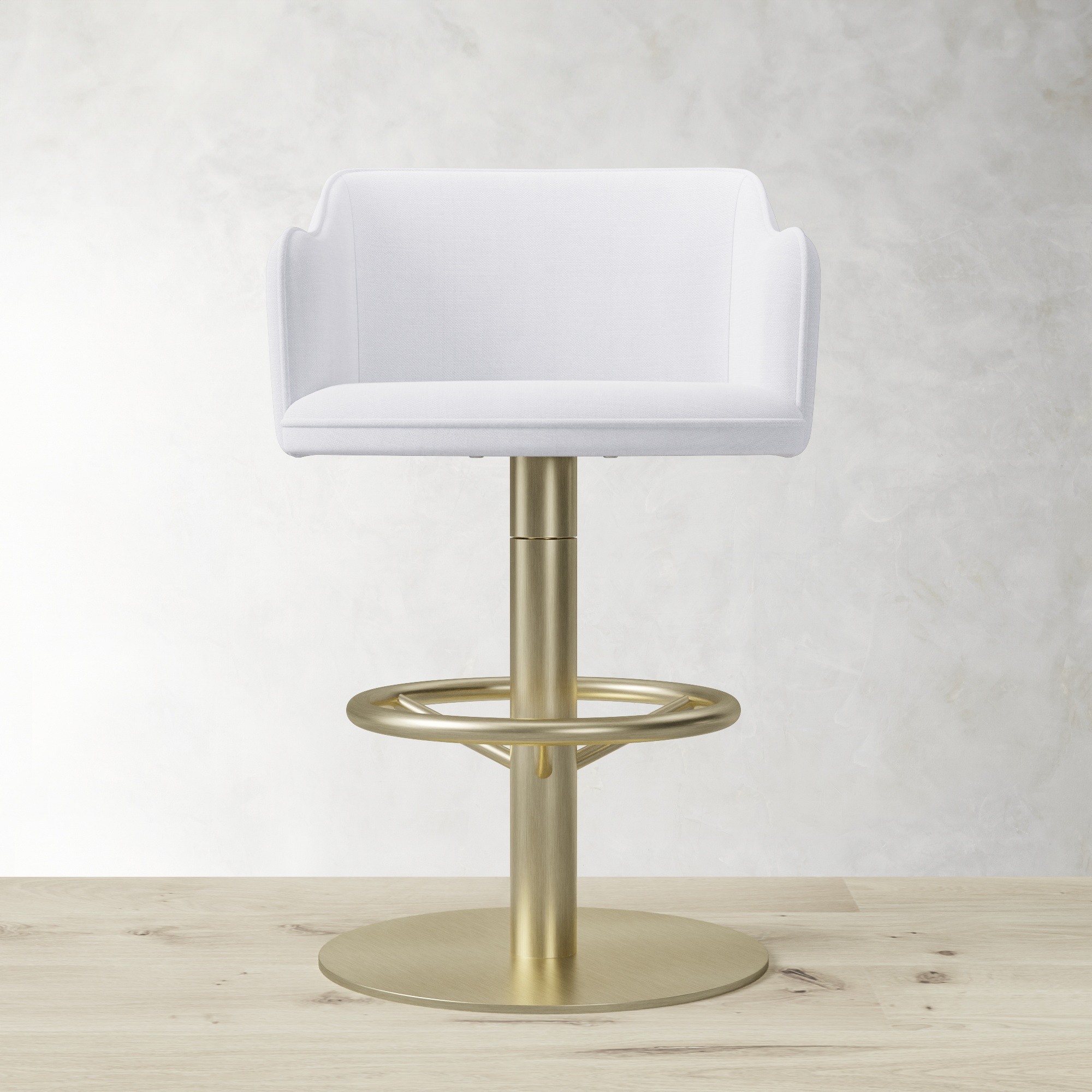 Harding Upholstered Pedestal Counter  & Bar Stool
