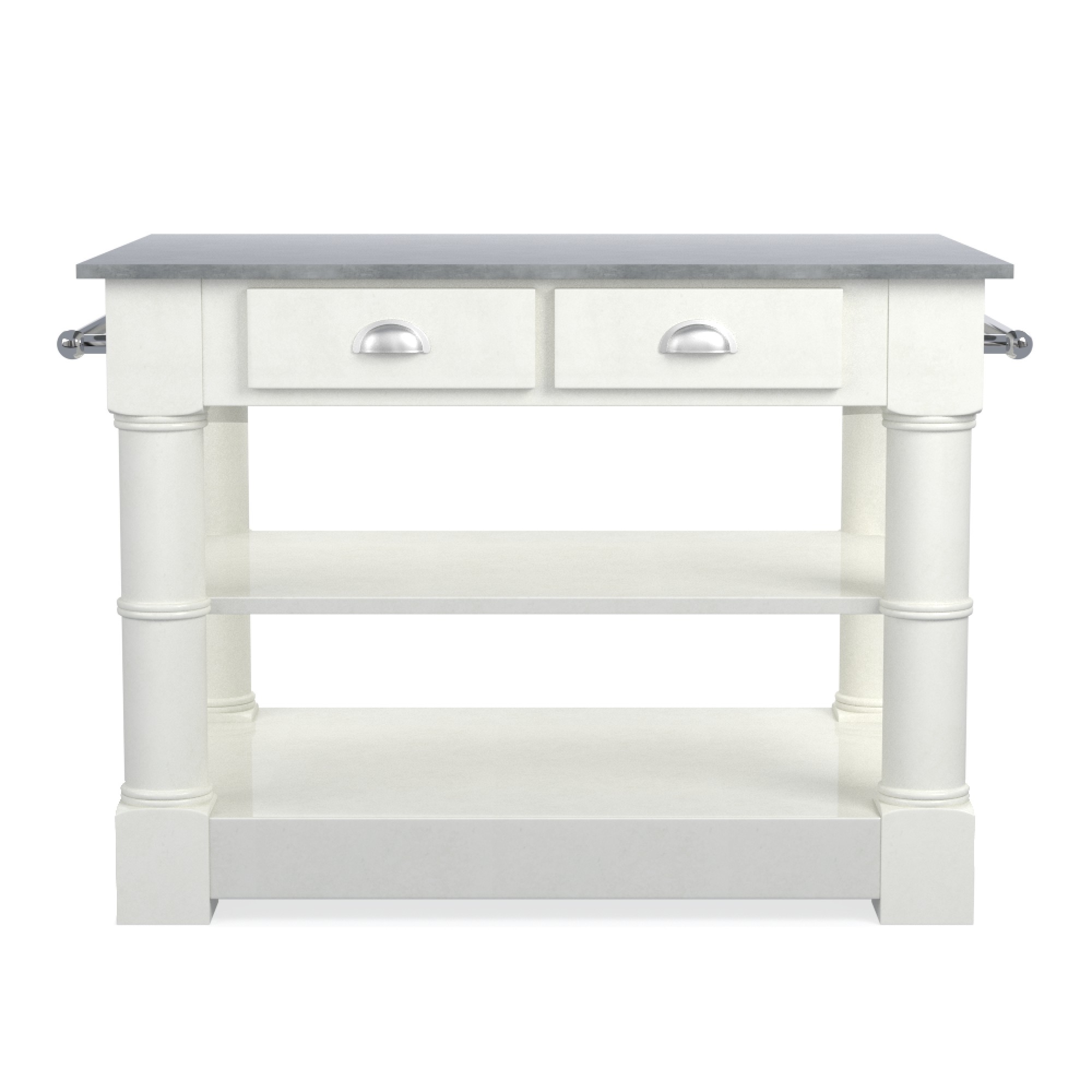 Barrelson Single Kitchen Island with Italian Basalt Top (49