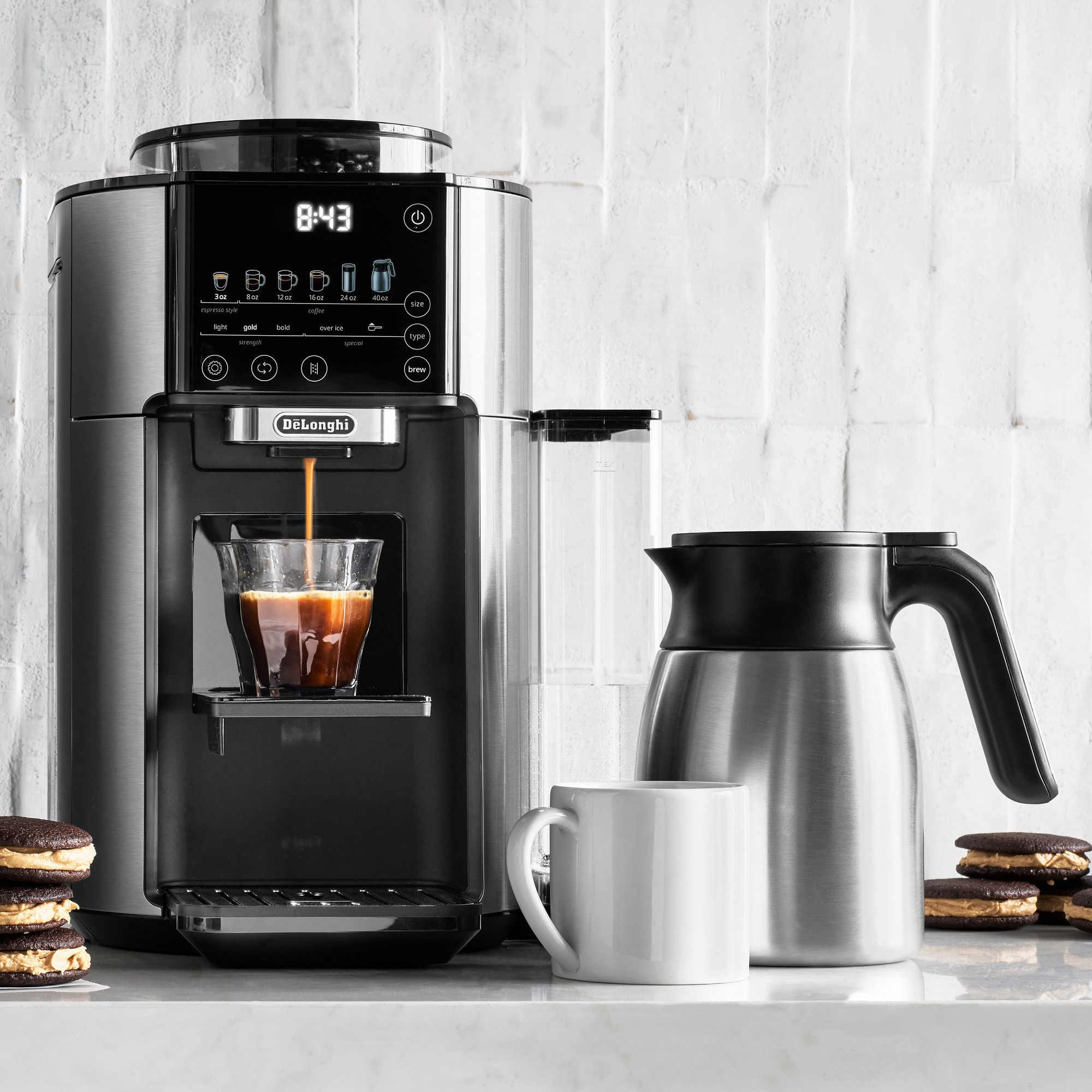 De'Longhi TrueBrew Automatic Coffee Maker with Bean Extract Technology & Thermal Carafe