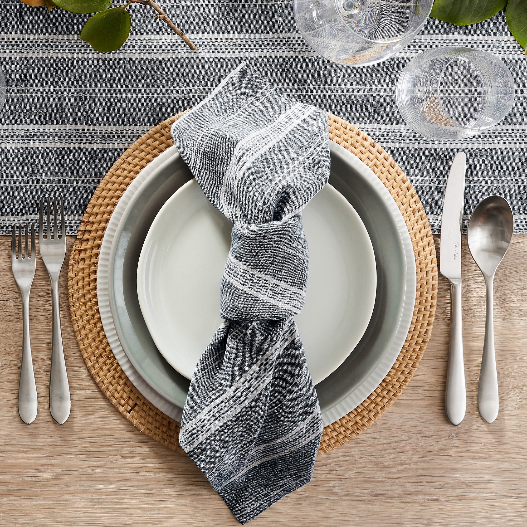 Provence Stripe Table Runner