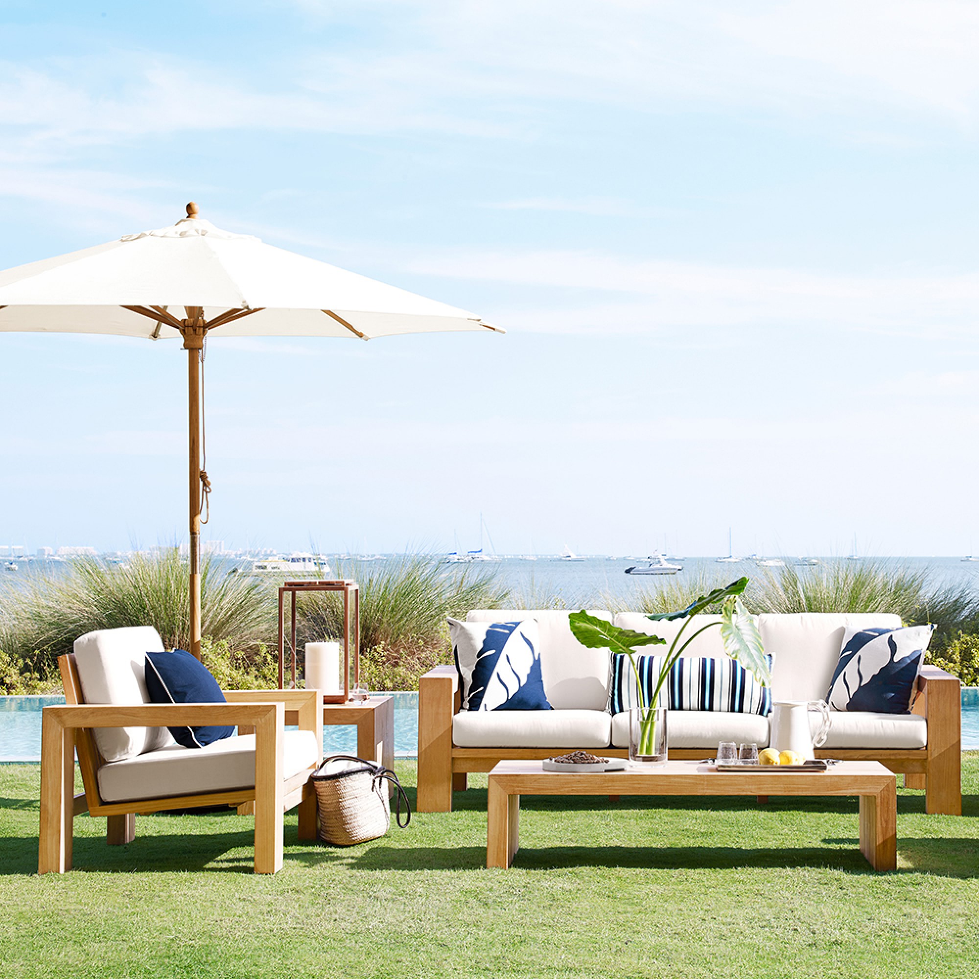 Larnaca Outdoor Teak Coffee Table (48