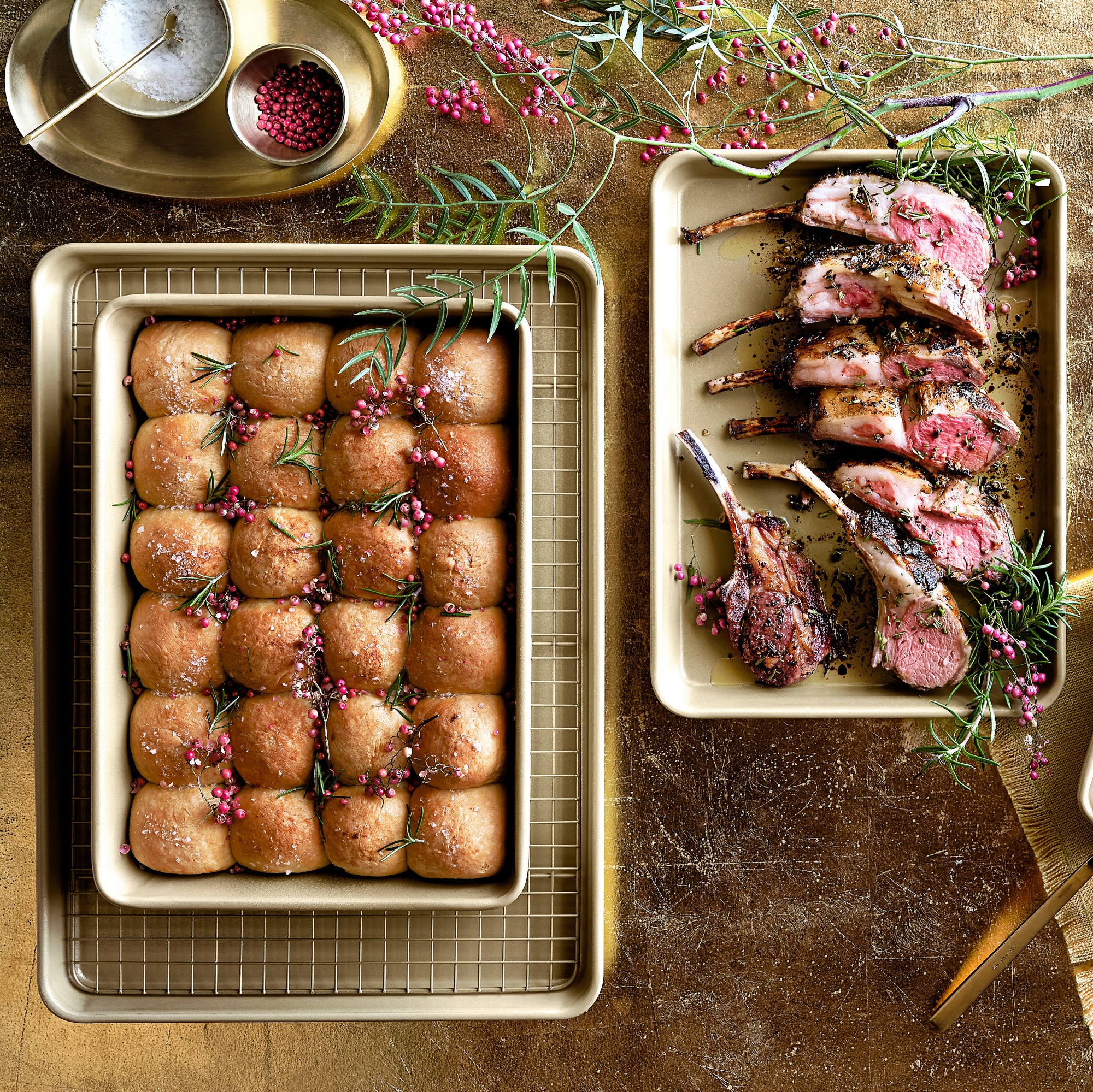 Williams Sonoma Goldtouch® Pro Nonstick Non Corrugated Half Sheet with Cooling Rack