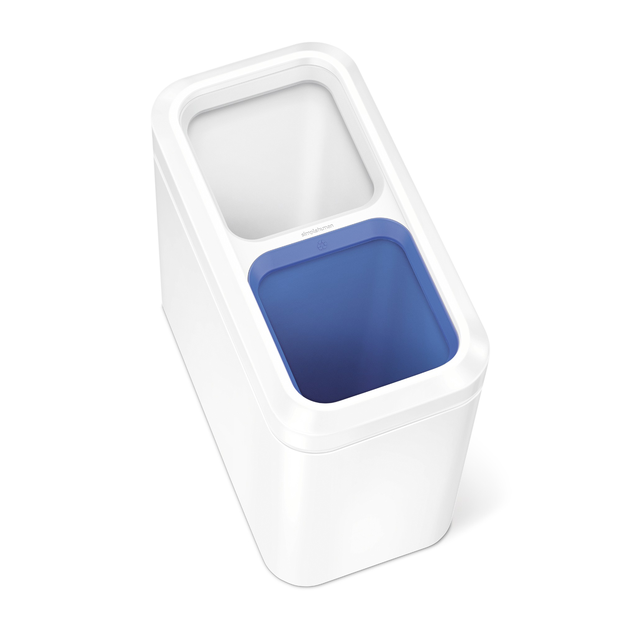 simplehuman™ 20-L. Dual Compartment Slim Open Recycler Can