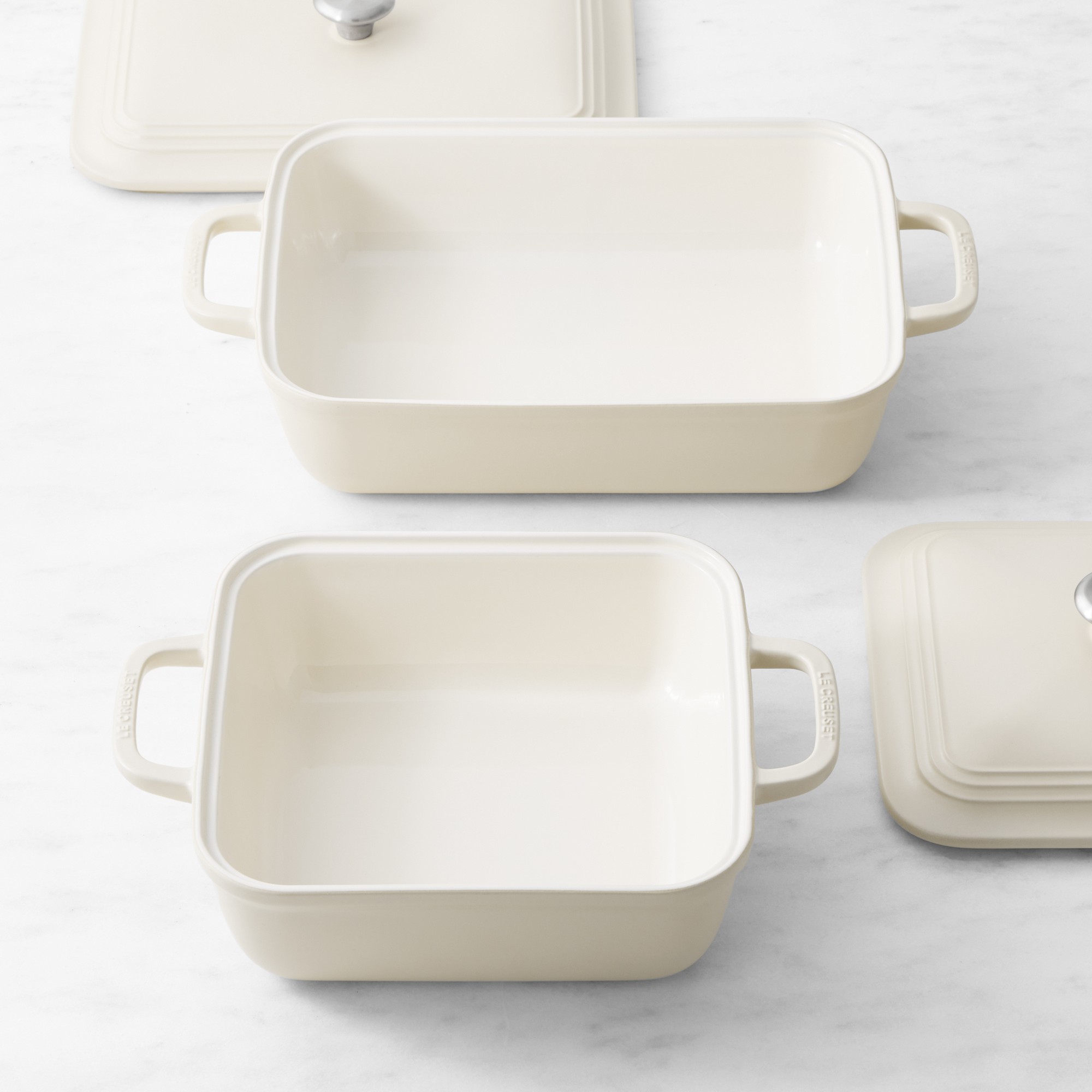 Le Creuset San Francisco Stoneware Covered Baker, Set of 4