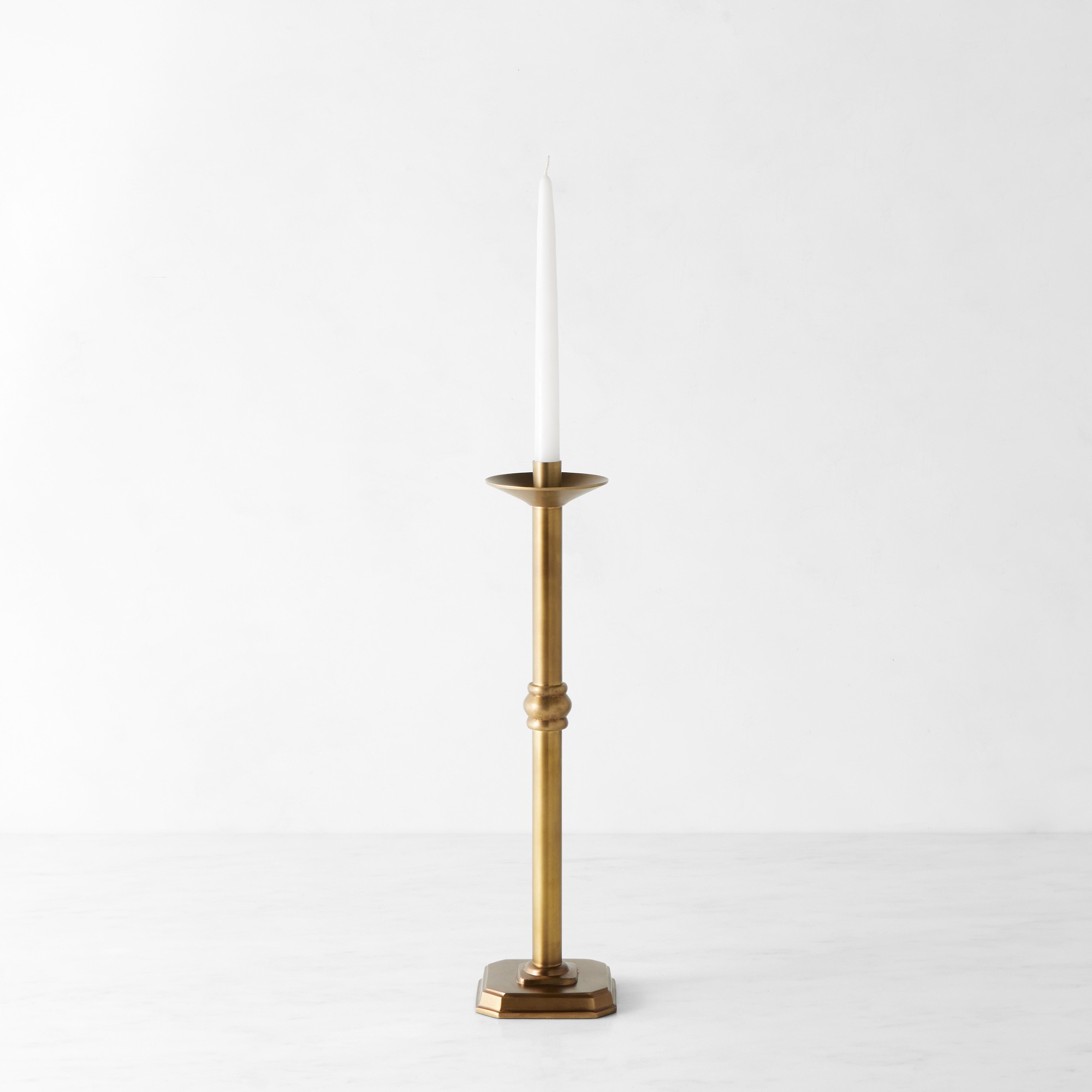 Oversized Brass Taper Holder