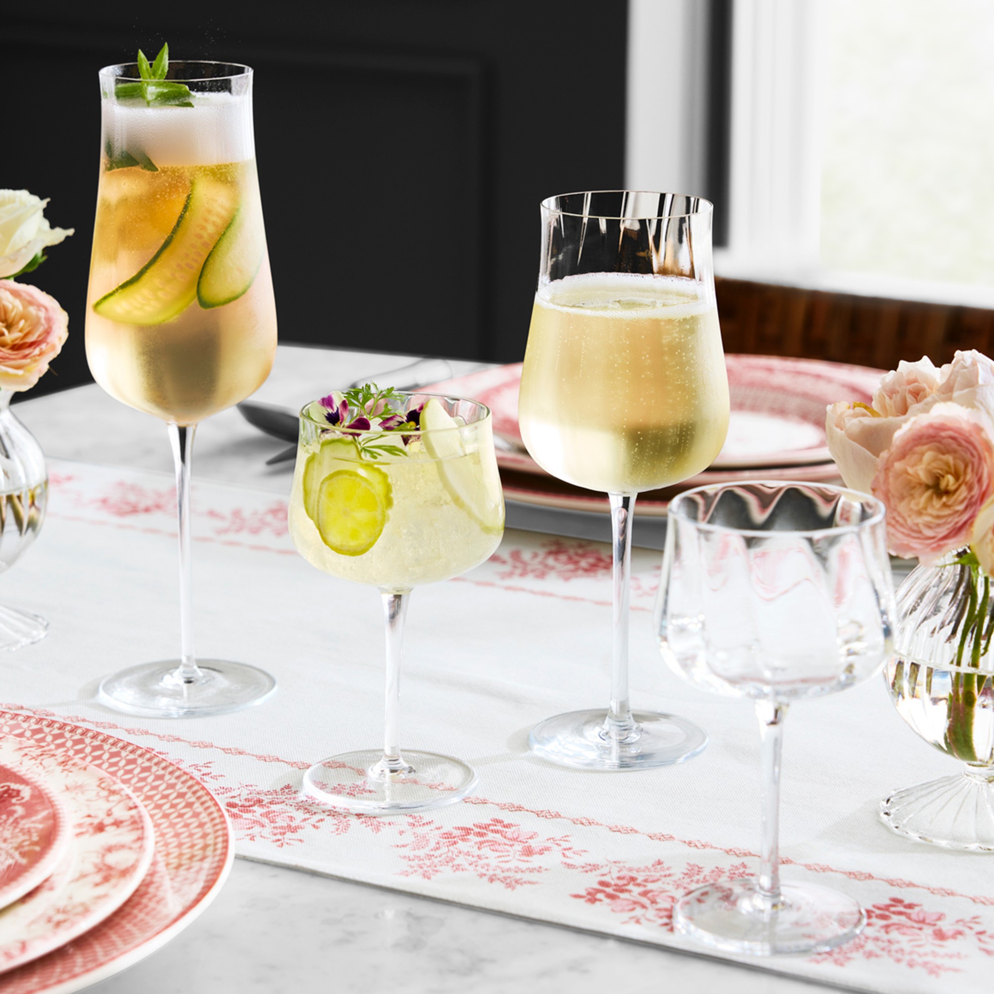 English Floral Table Runner