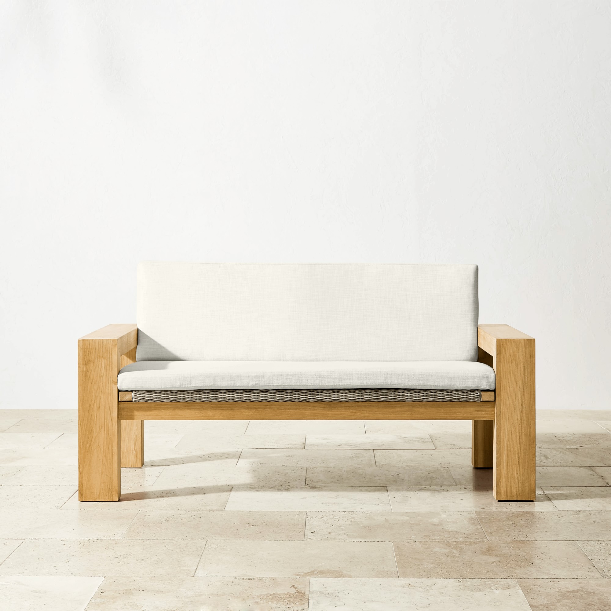 Larnaca Teak  x All-Weather-Weave Outdoor Cushions