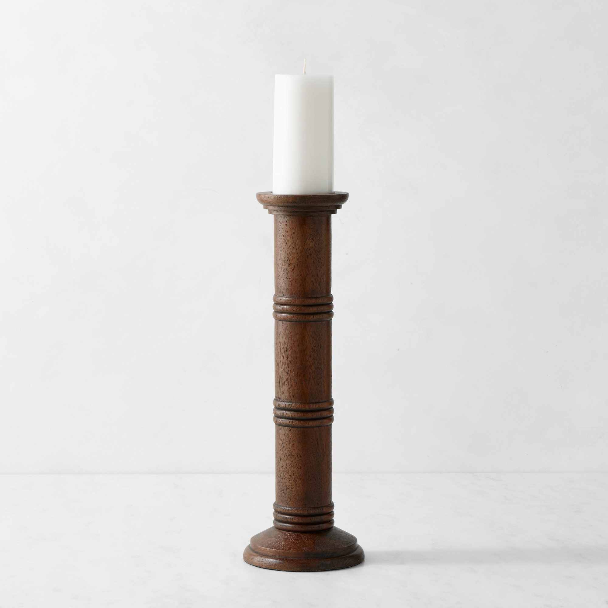 Oversized Wooden Pillar Holder