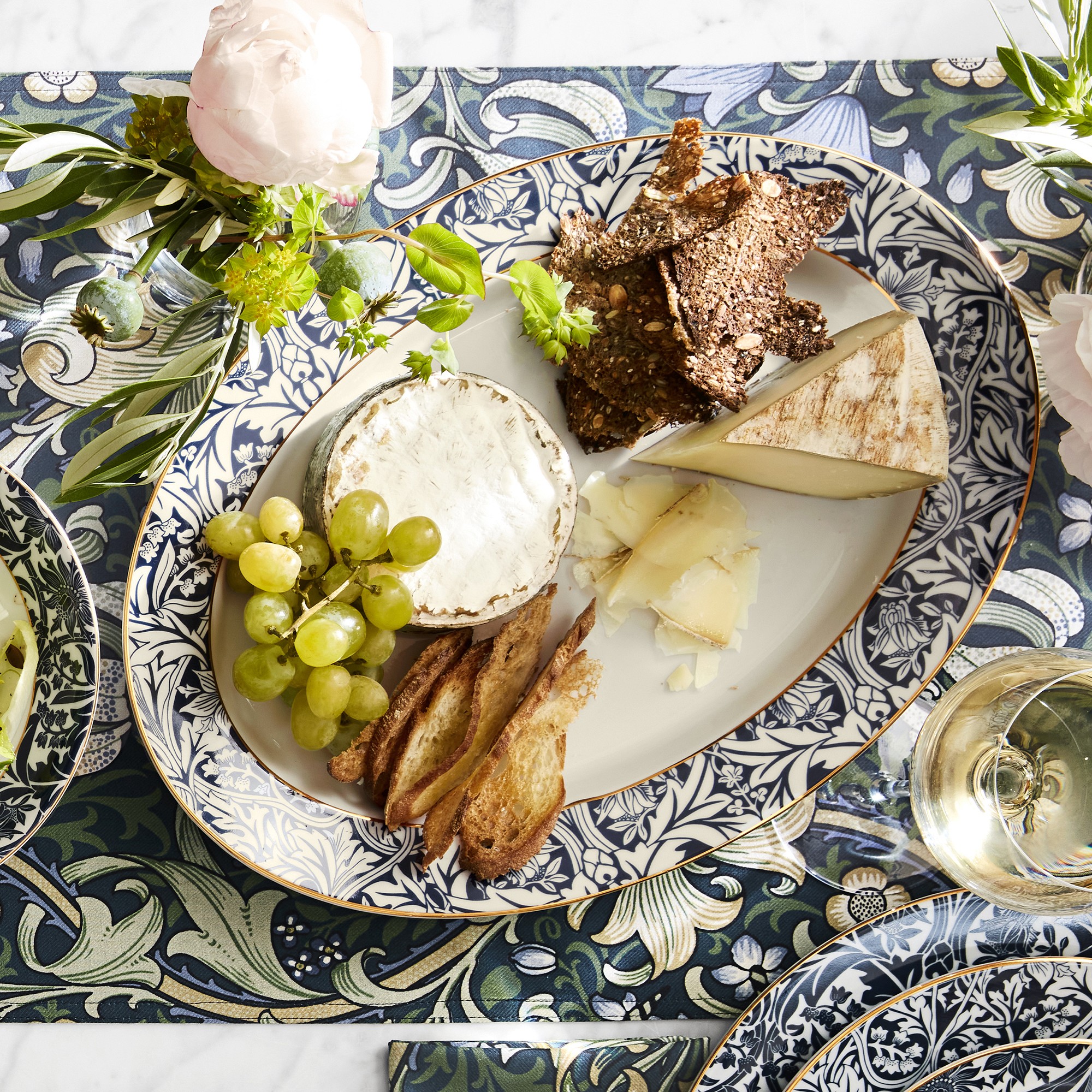Morris & Co. x Williams Sonoma Bluebell Dinnerware Collection