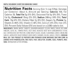 Williams Sonoma Braising Sauce, Maple Bourbon