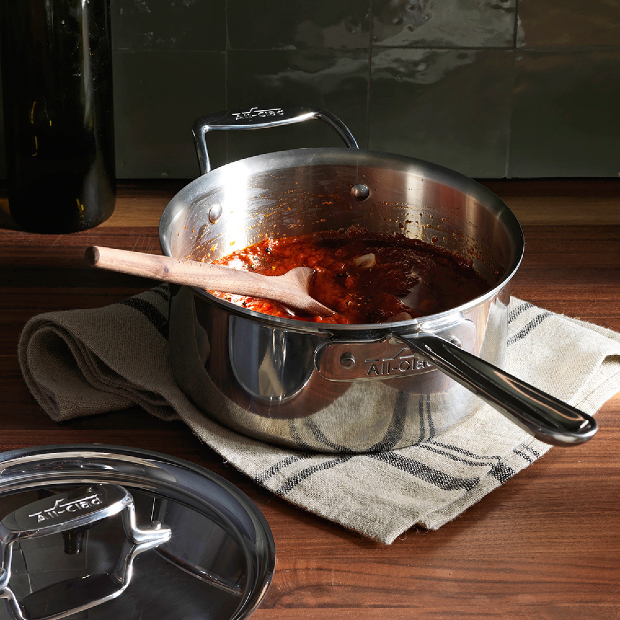All-Clad D5® Stainless-Steel Saucepan