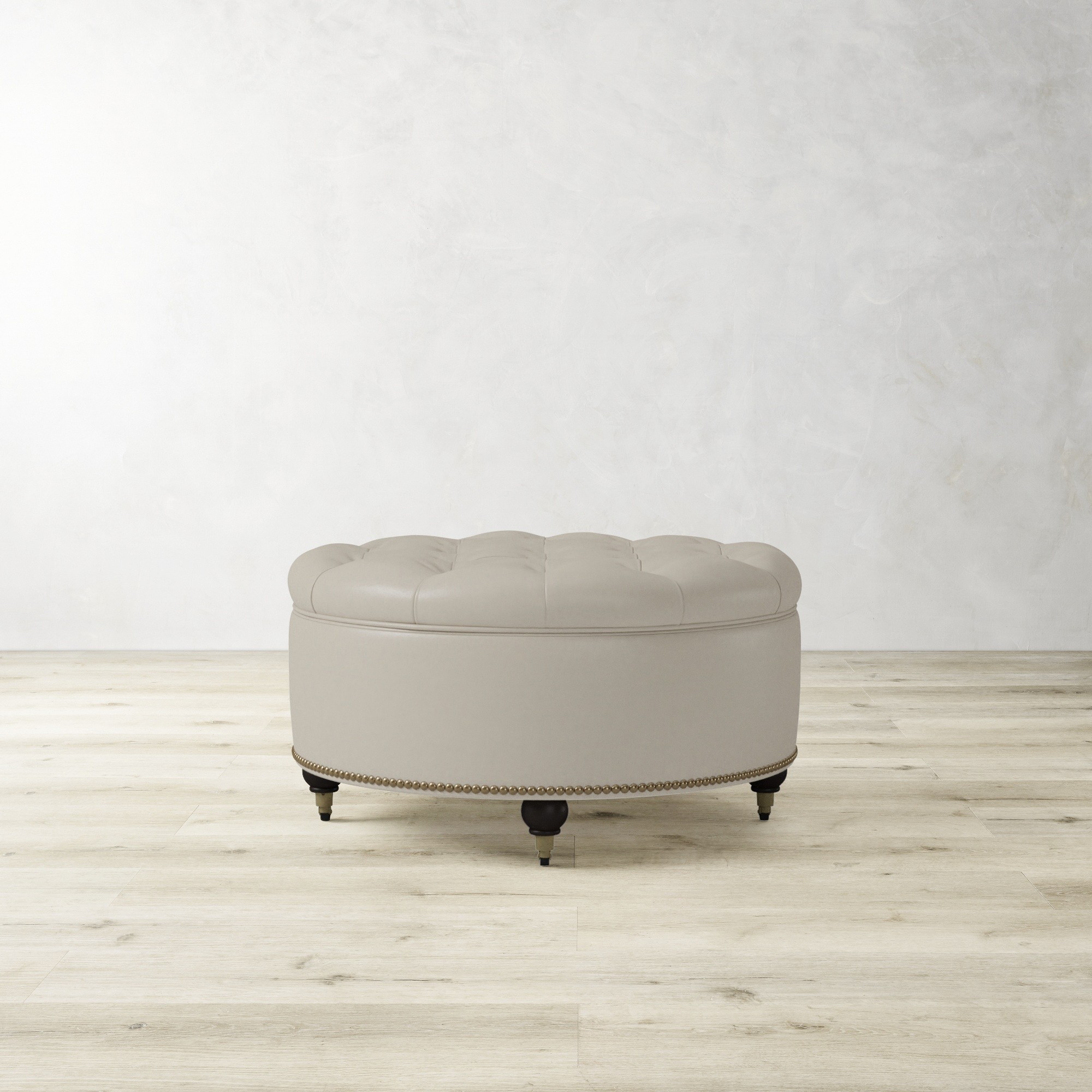 Soho Tufted Round Storage Ottoman (36