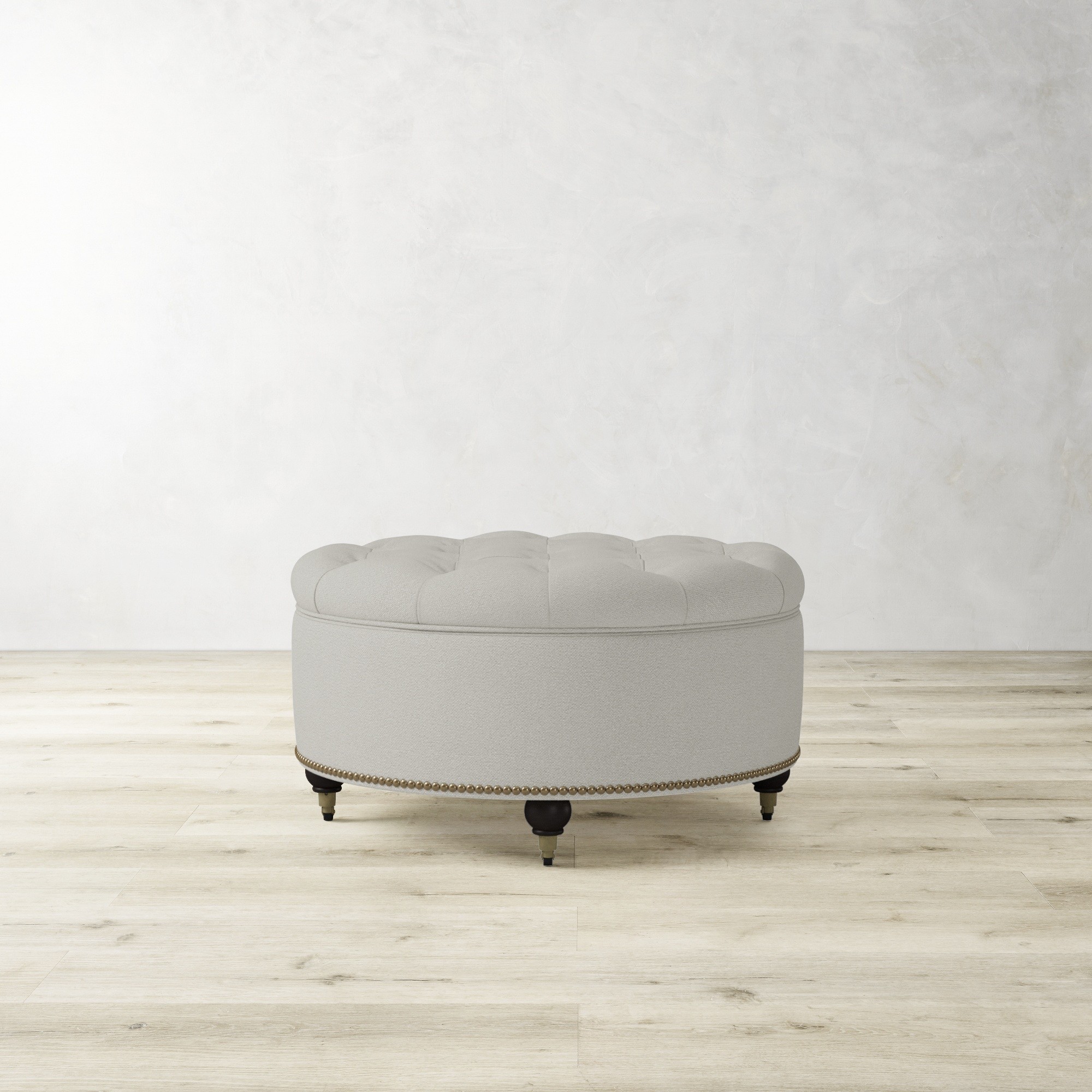 Soho Tufted Round Storage Ottoman (36