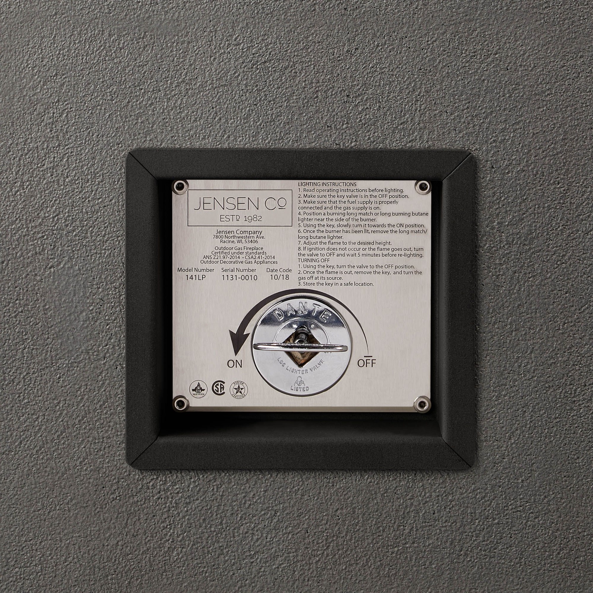 Havana Casual Square Fire Table (40