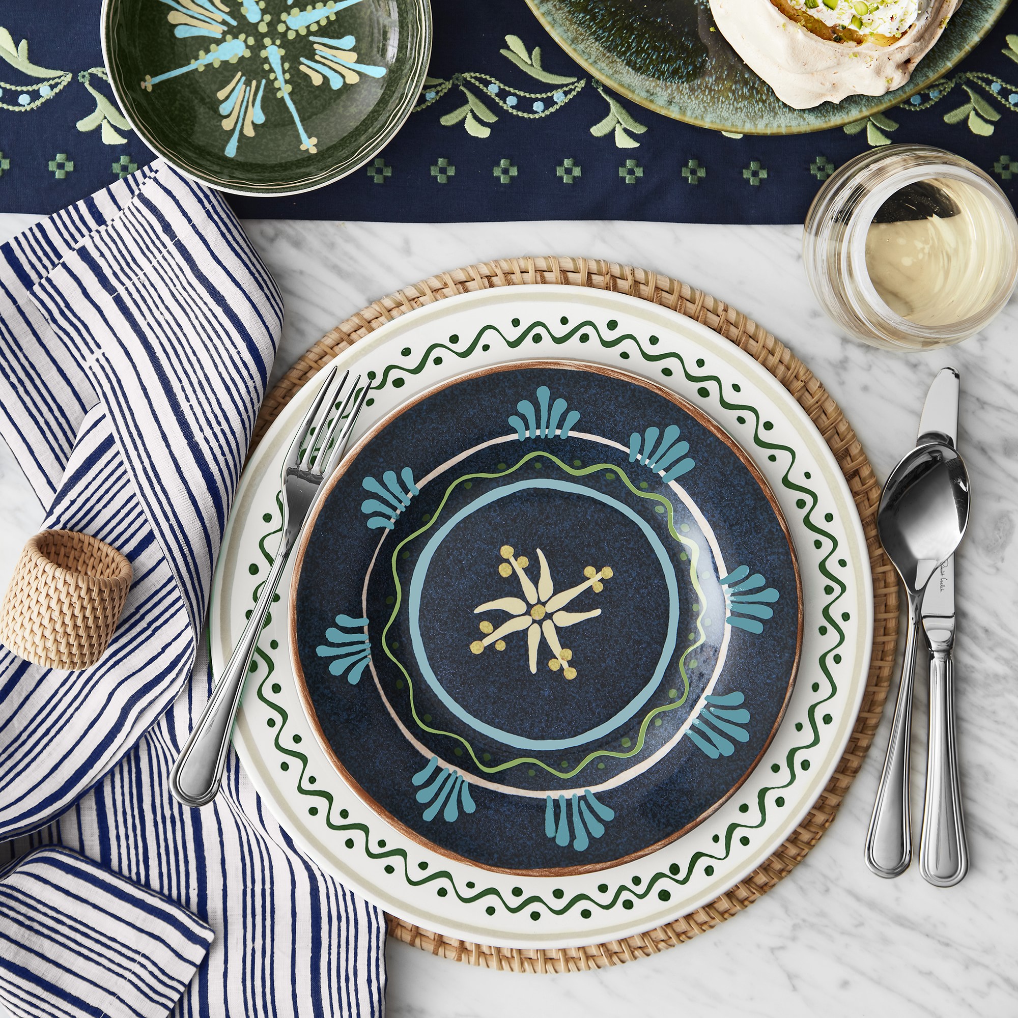 Light Woven Napkin Rings, Set of 4