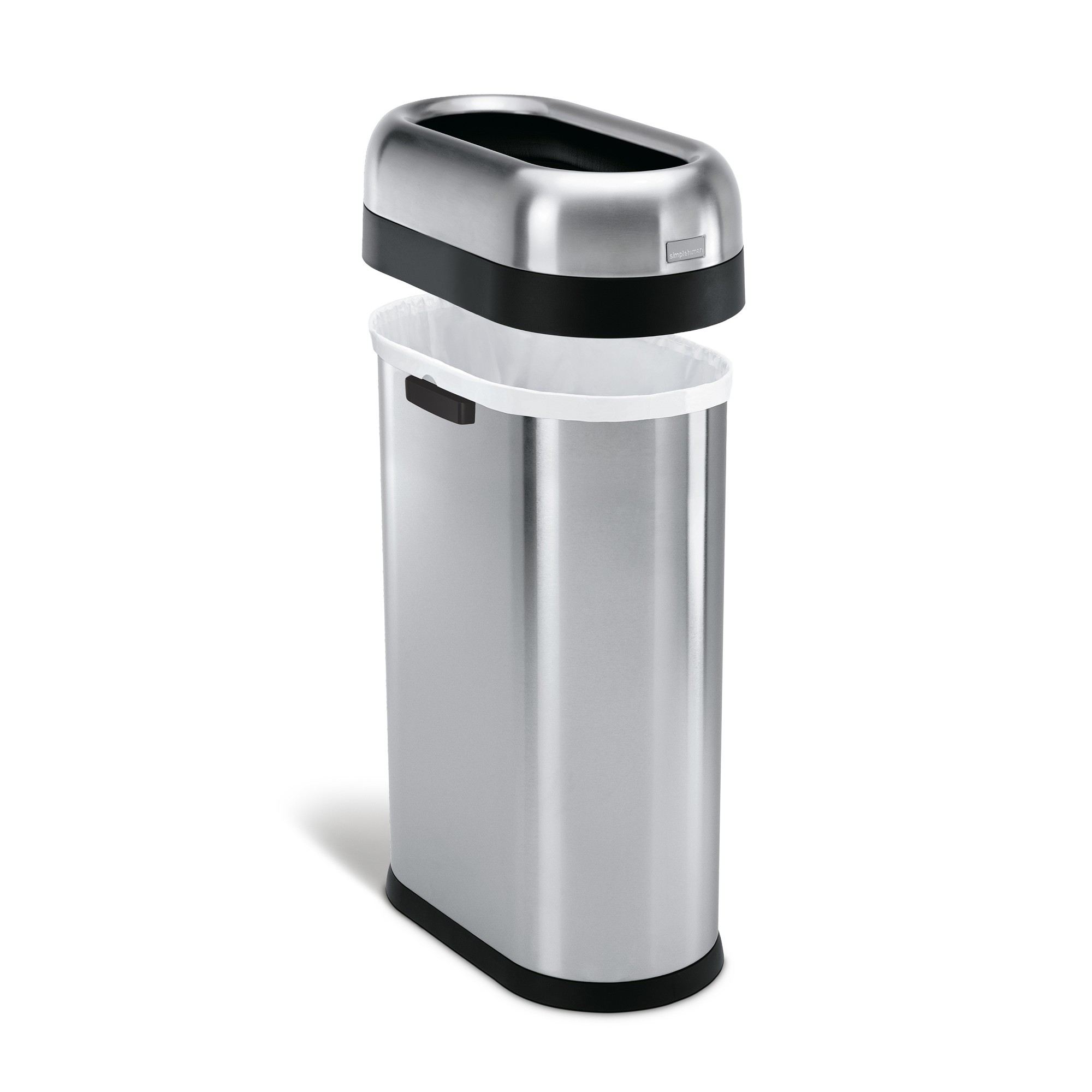 simplehuman™ 50L Slim Open Top Trash Can