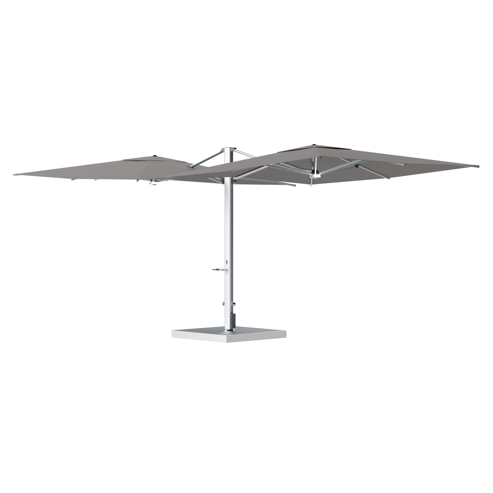 10' Sqaure Performance Dual Cantilever Umbrella