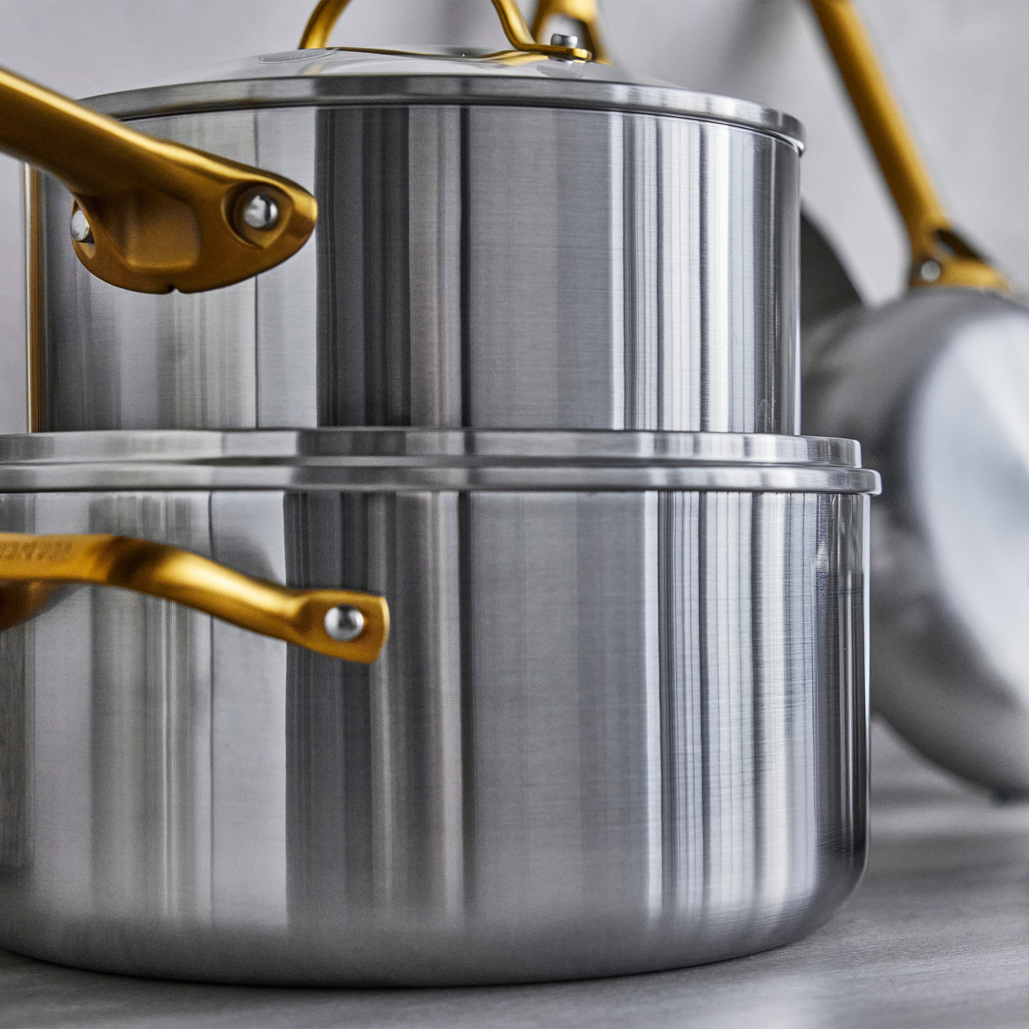 GreenPan™ Reserve Uncoated Stainless-Steel 10-Piece Cookware Set