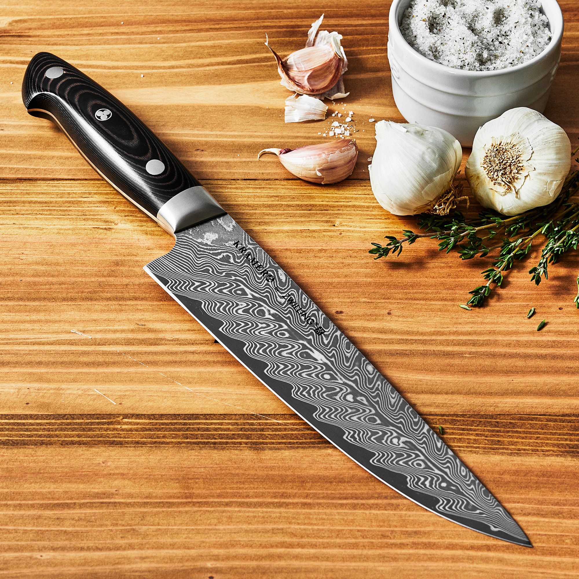Zwilling Bob Kramer Damascus Steel Narrow Chef's Knife, 8