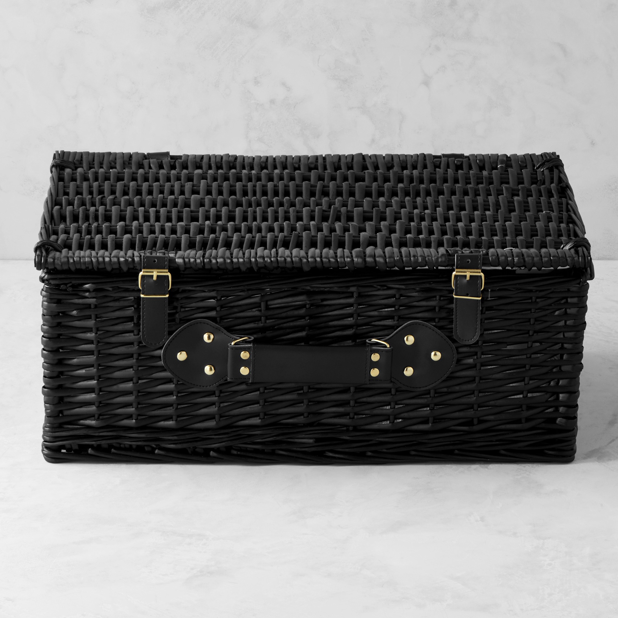 Williams Sonoma Honeycomb Picnic Basket