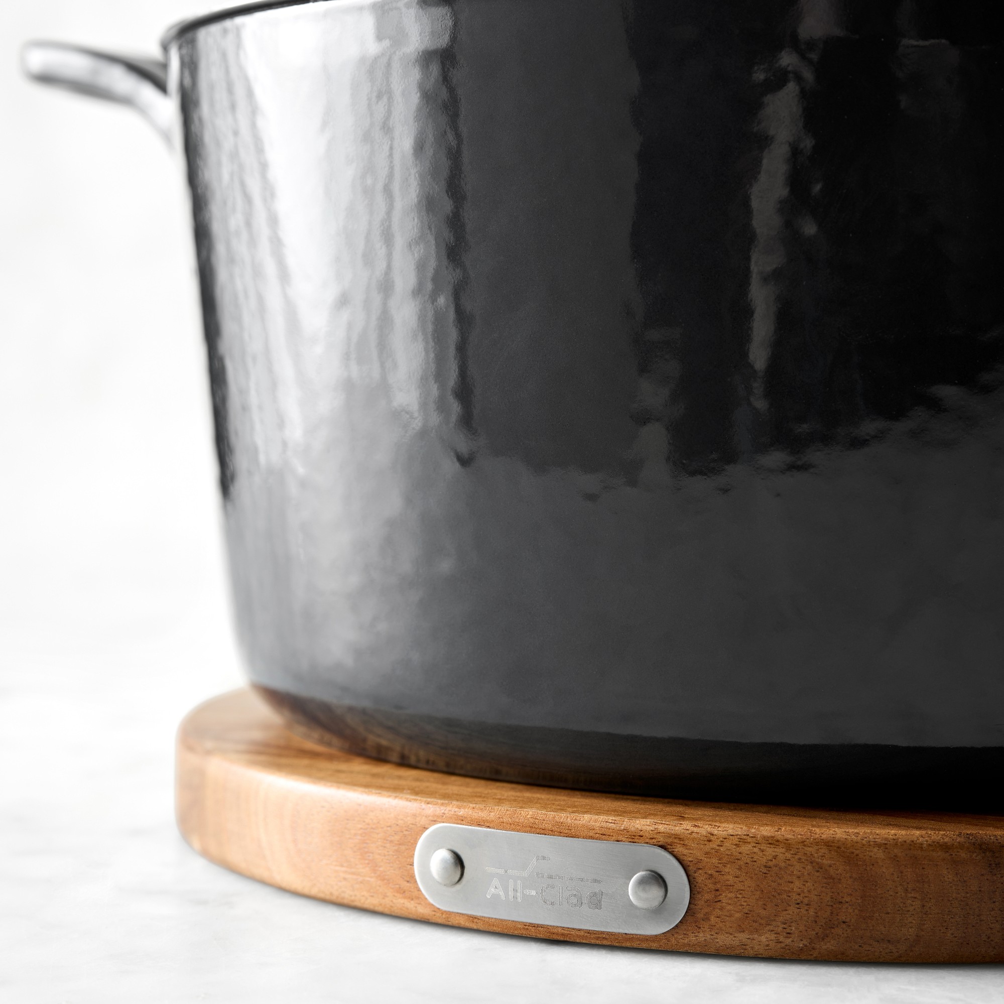 All-Clad Enameled Cast Iron Dutch Oven with Trivet, 6-Qt.